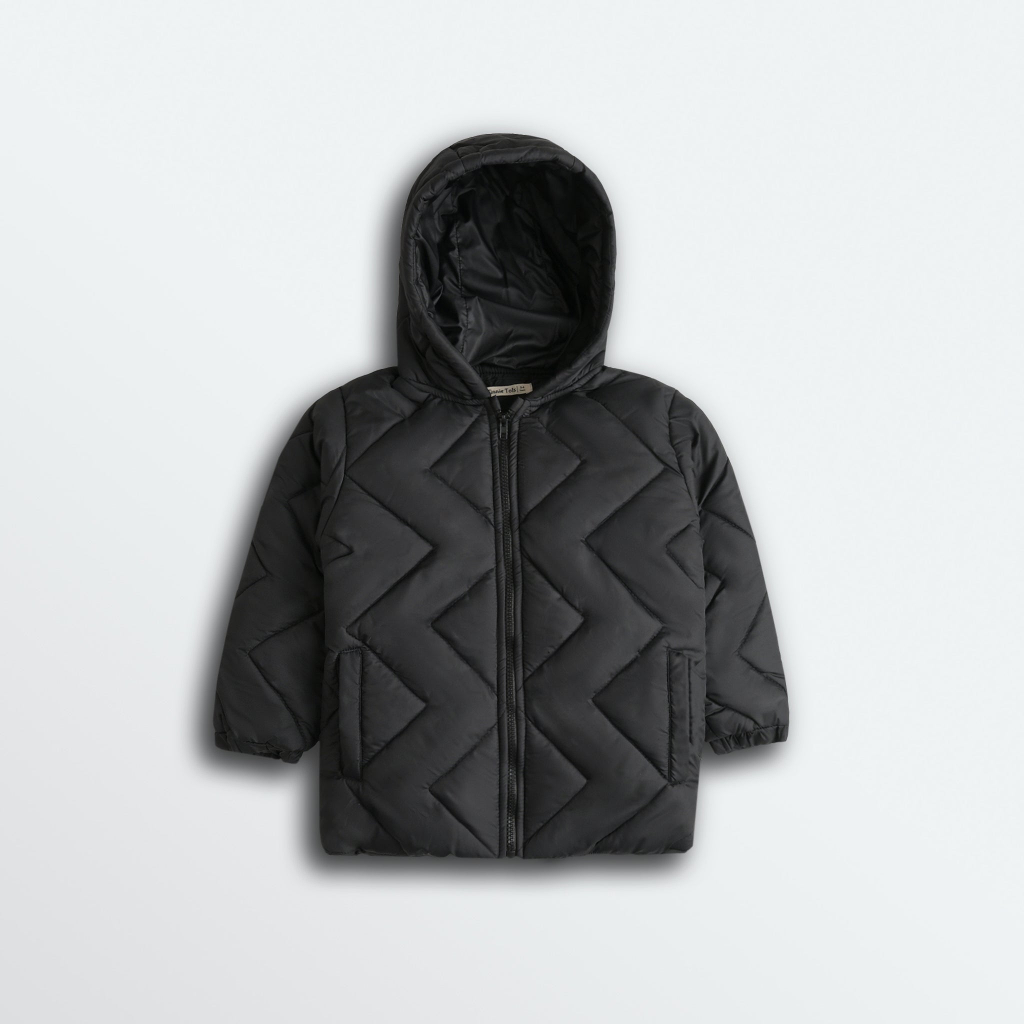 Jet Black Puffer Jacket