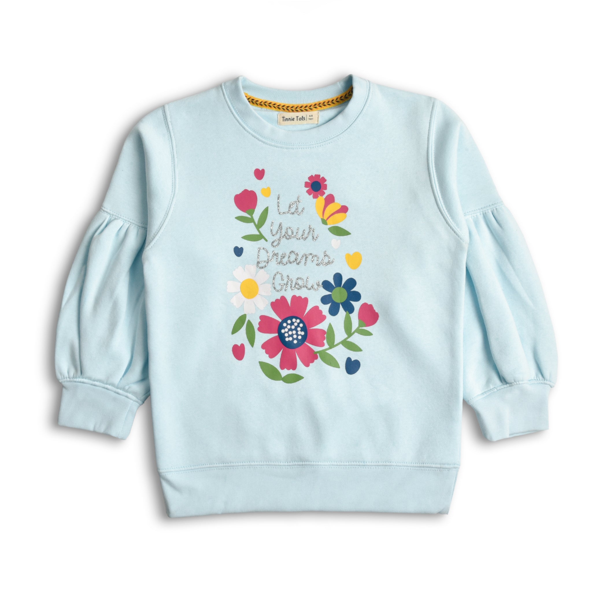 Sky Hues Floral Sweatshirt