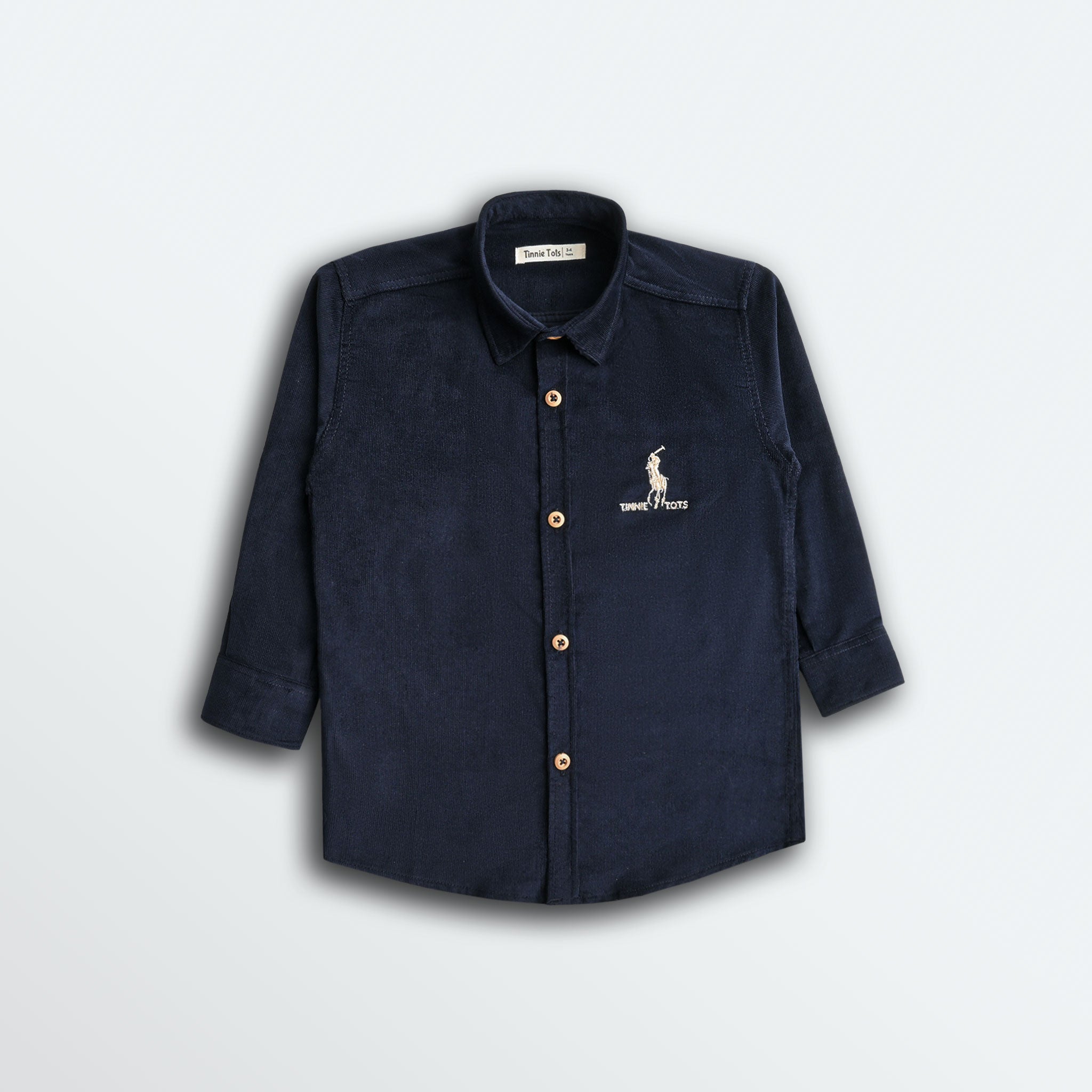 Navy Blue Corduroy Shirt