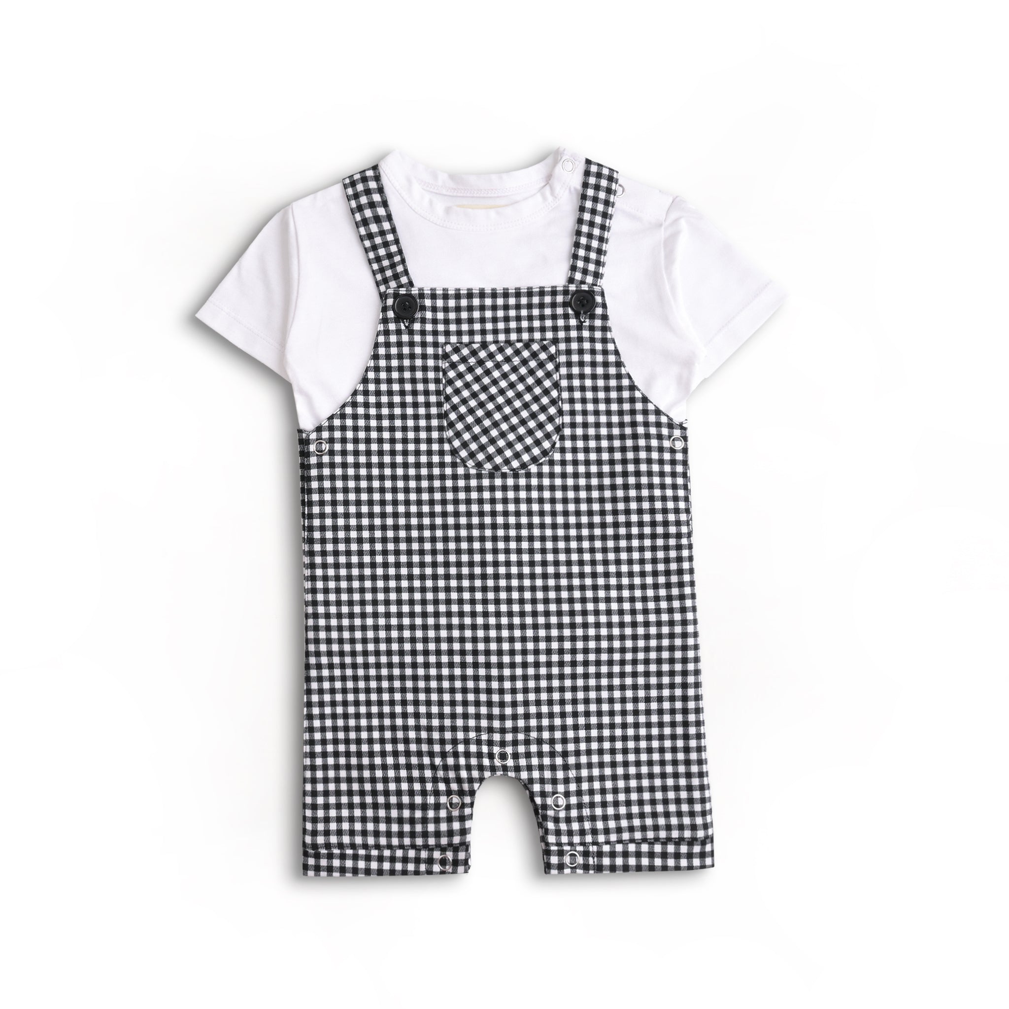 Checkered Romper Set (2pc)