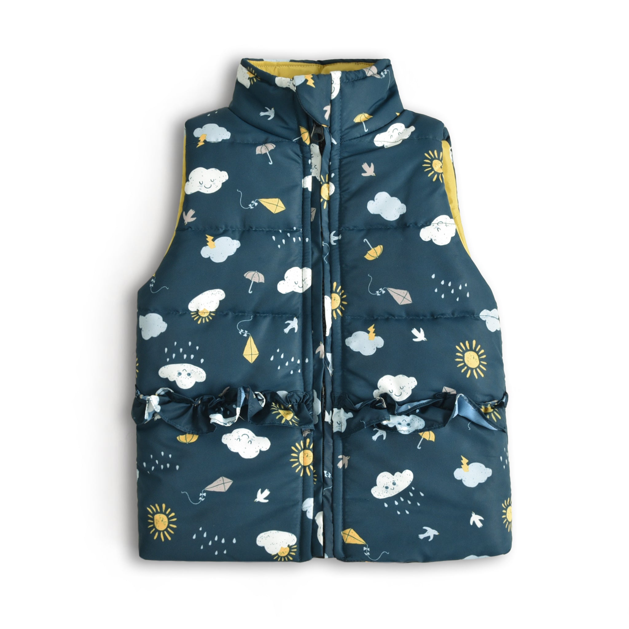 Little World Sleeveless Puffer Jacket