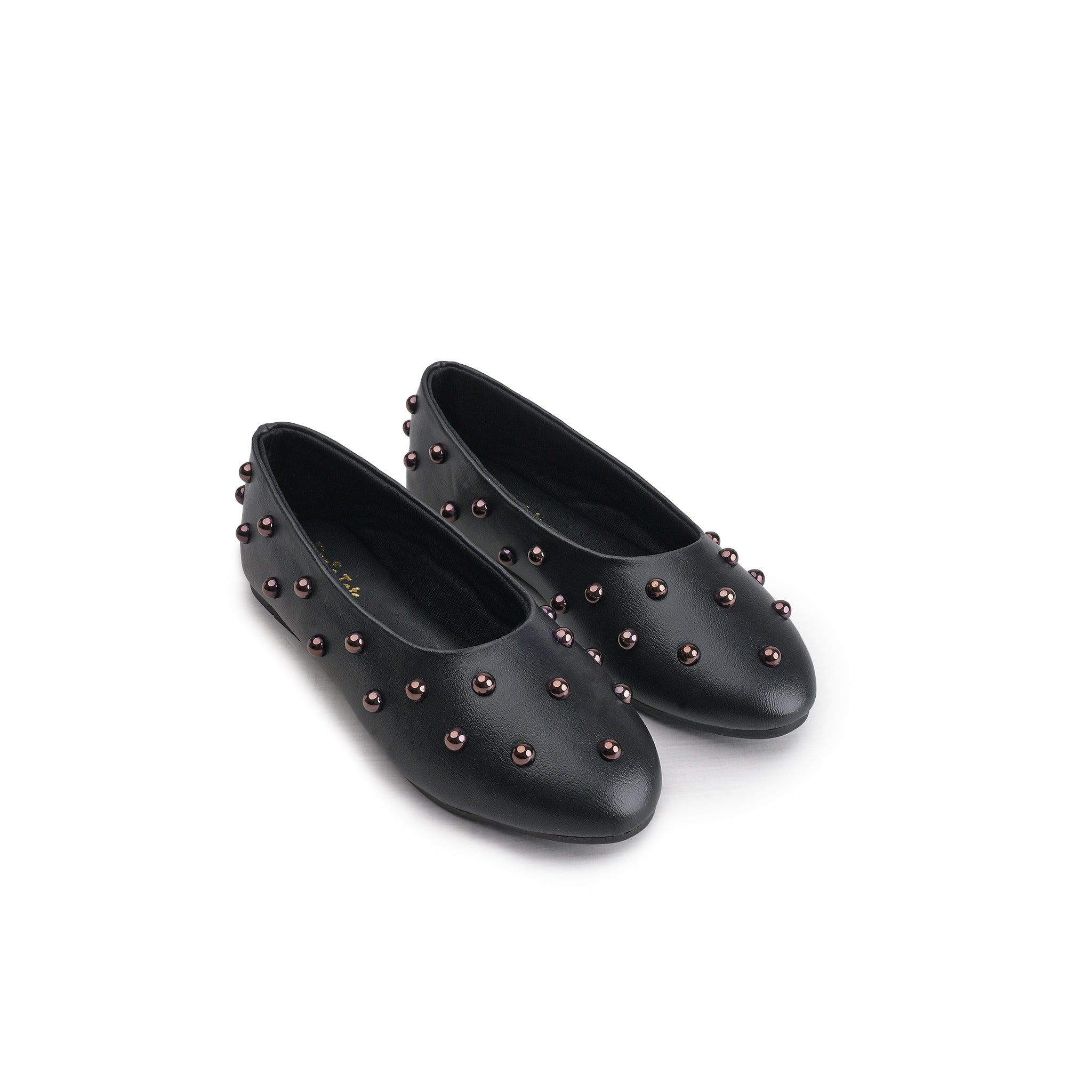 Black Elegant Studded Pumps