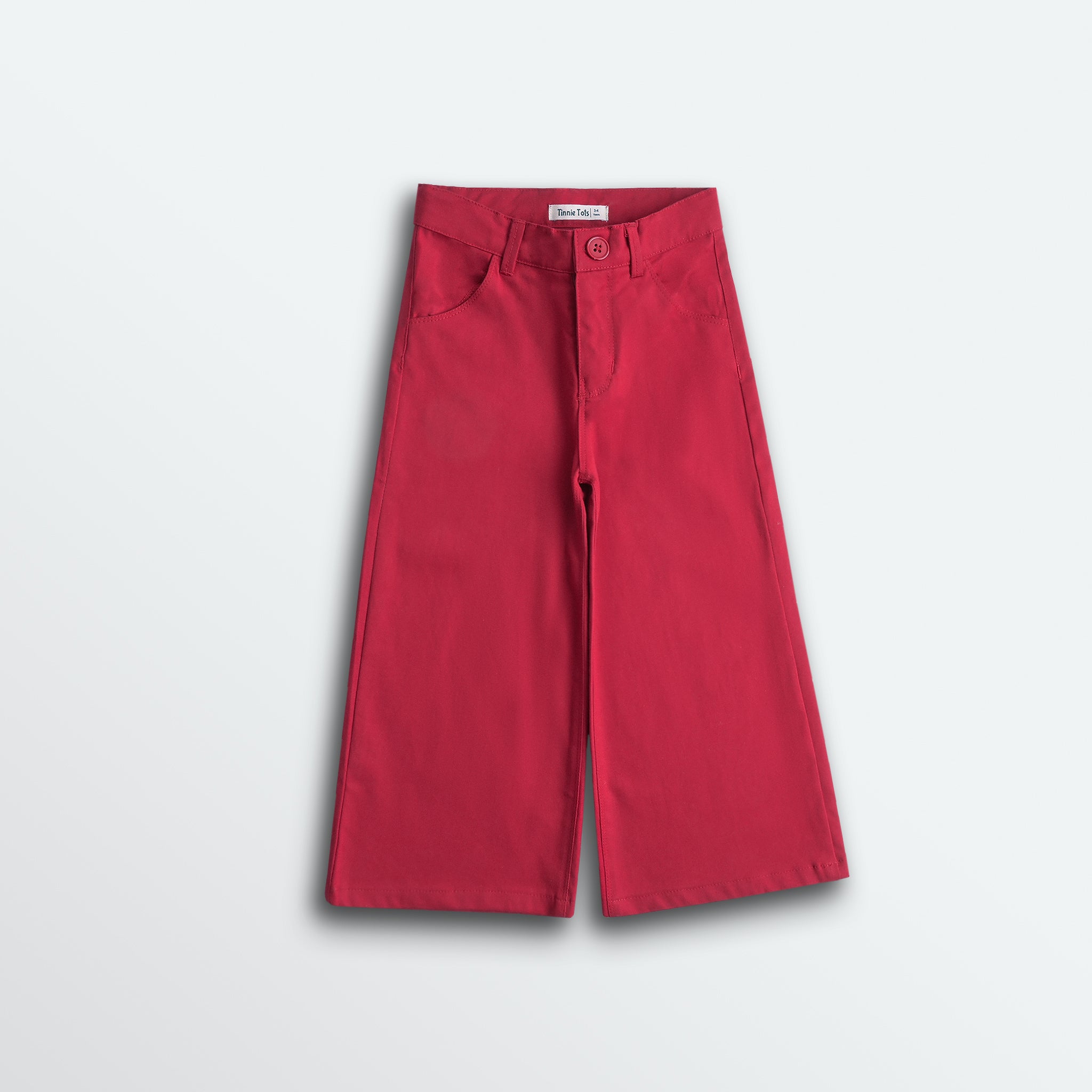 Scarlet Red Wide Leg Pants