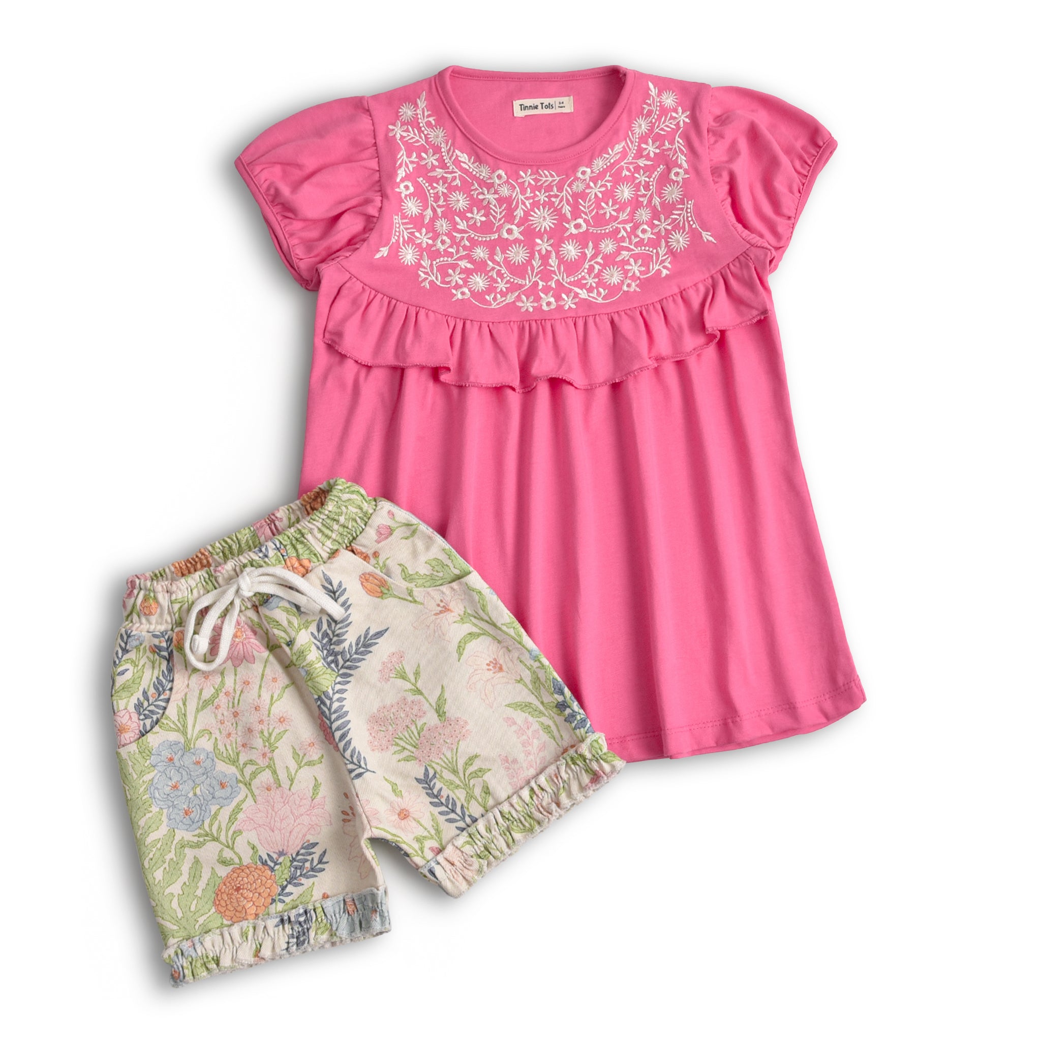 Fairy Floss Embroidered 2Pc Set
