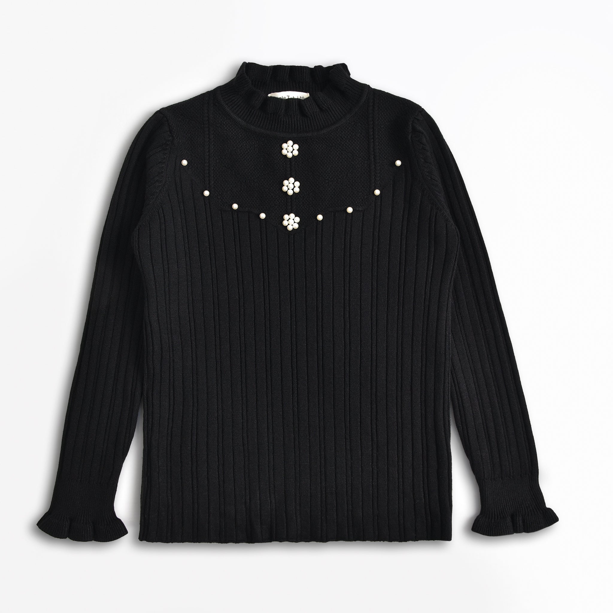 Black Mock Neck Sweater