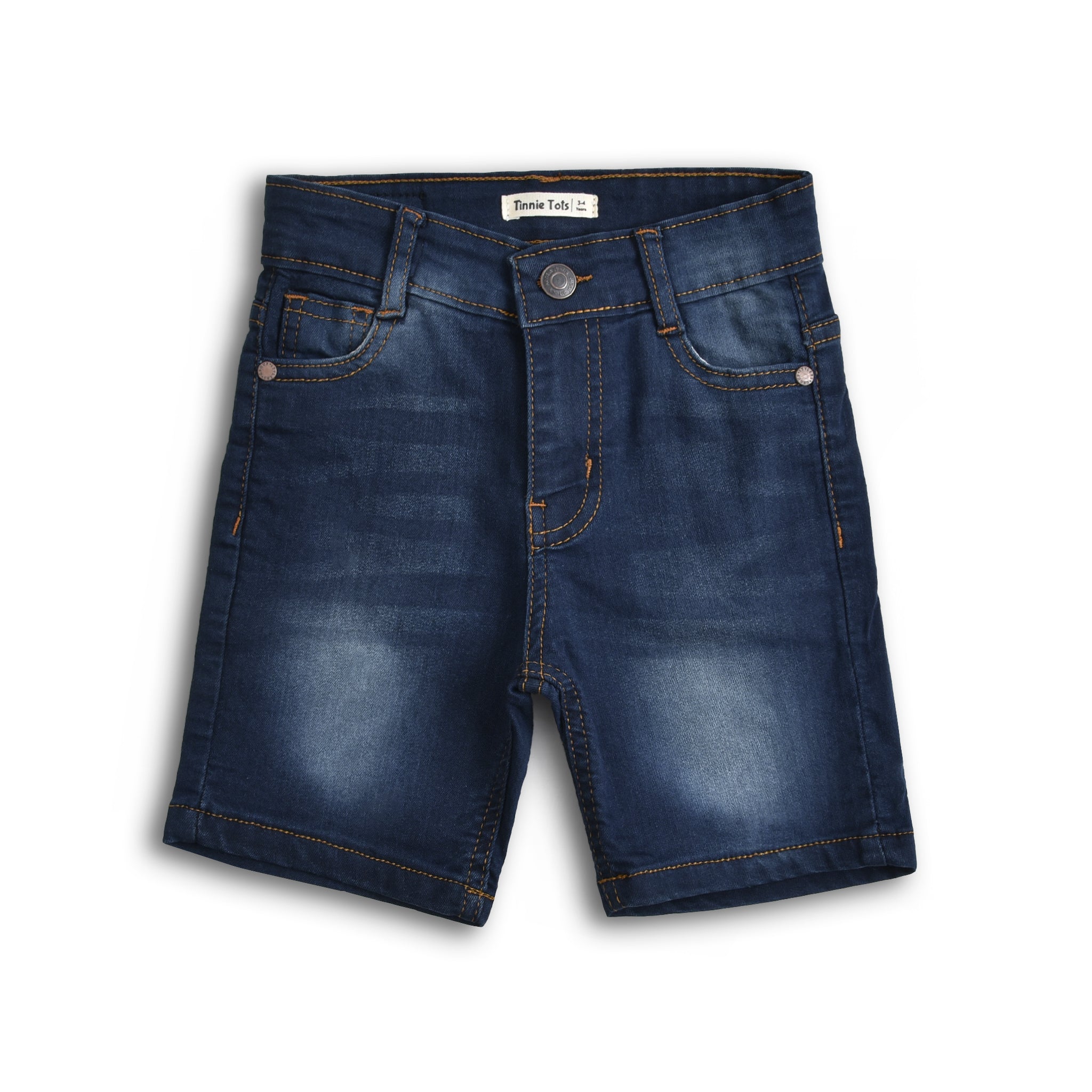 Dark Blue Denim Shorts