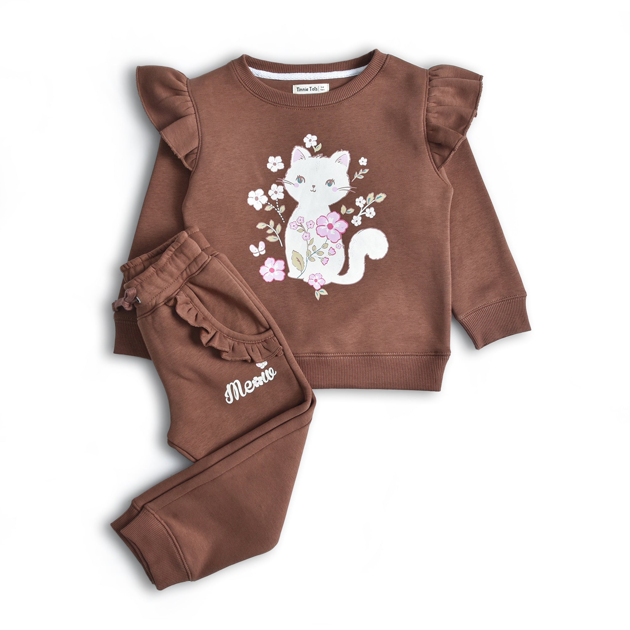 Floral Kitty Fleece Set (2pc)