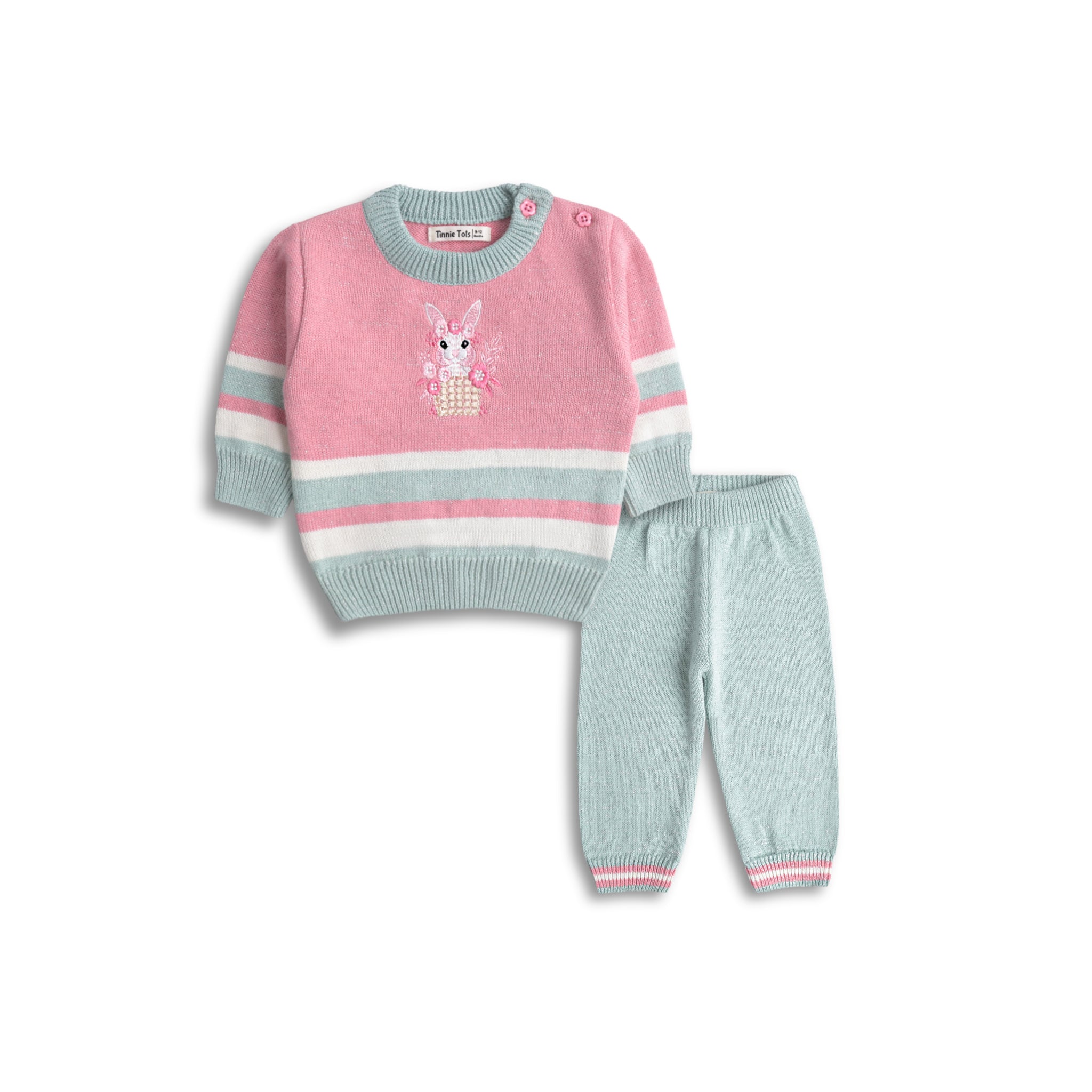 Little Bunny Knitted Sweater Set (2pc)