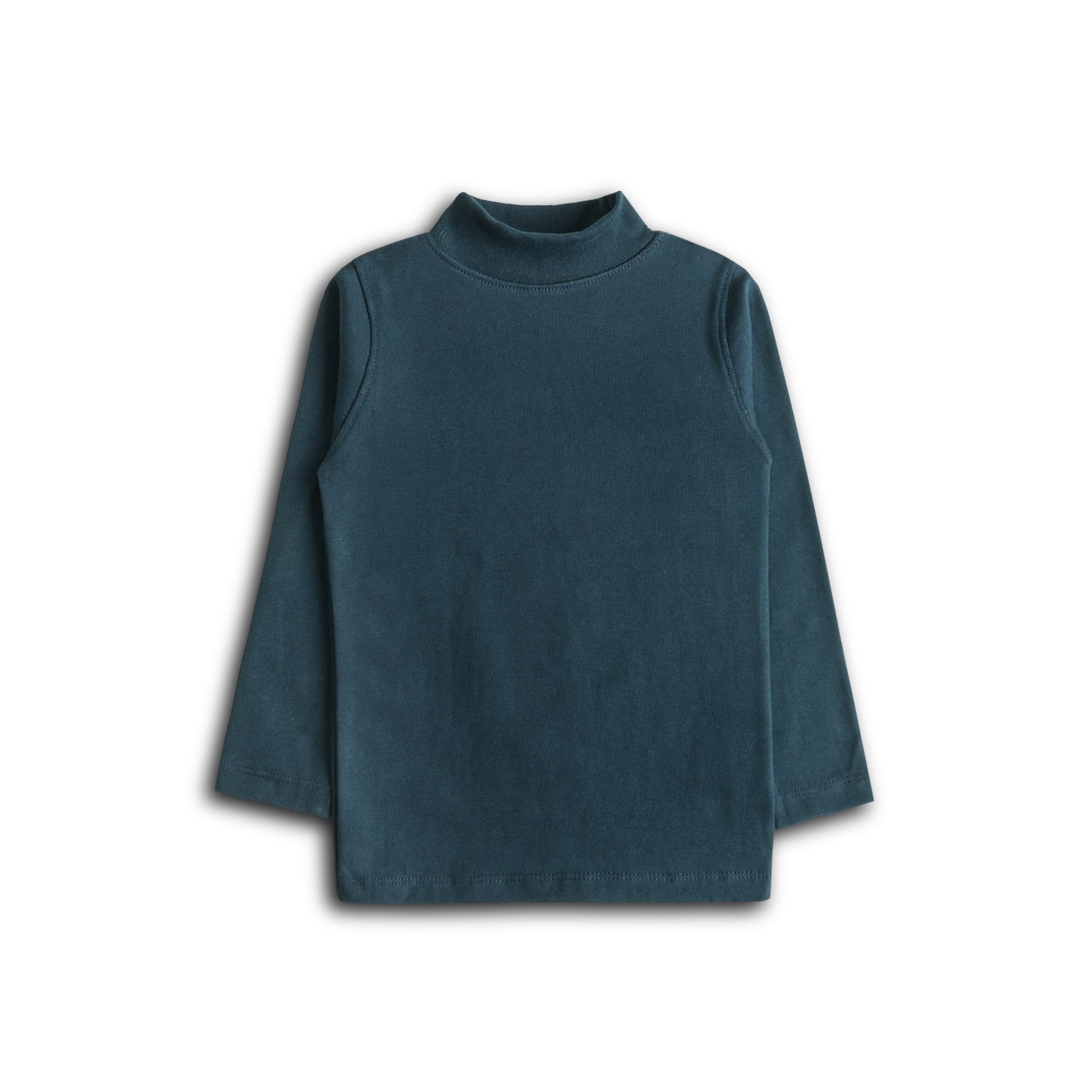 Zinc Blue Mock Neck
