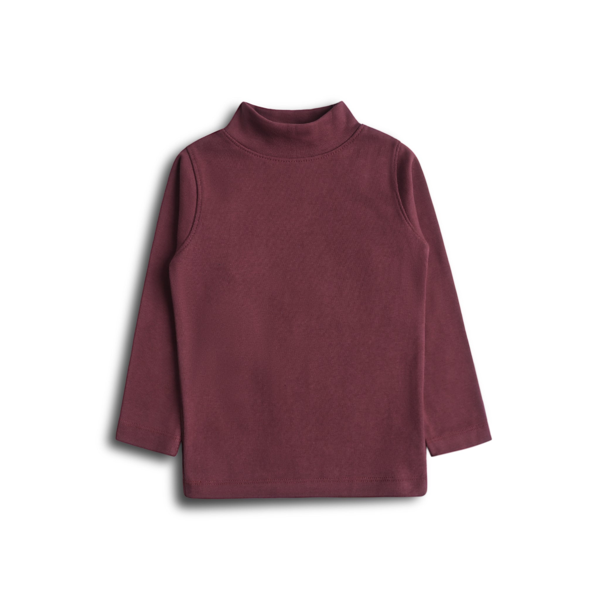 Maroon Mock Neck