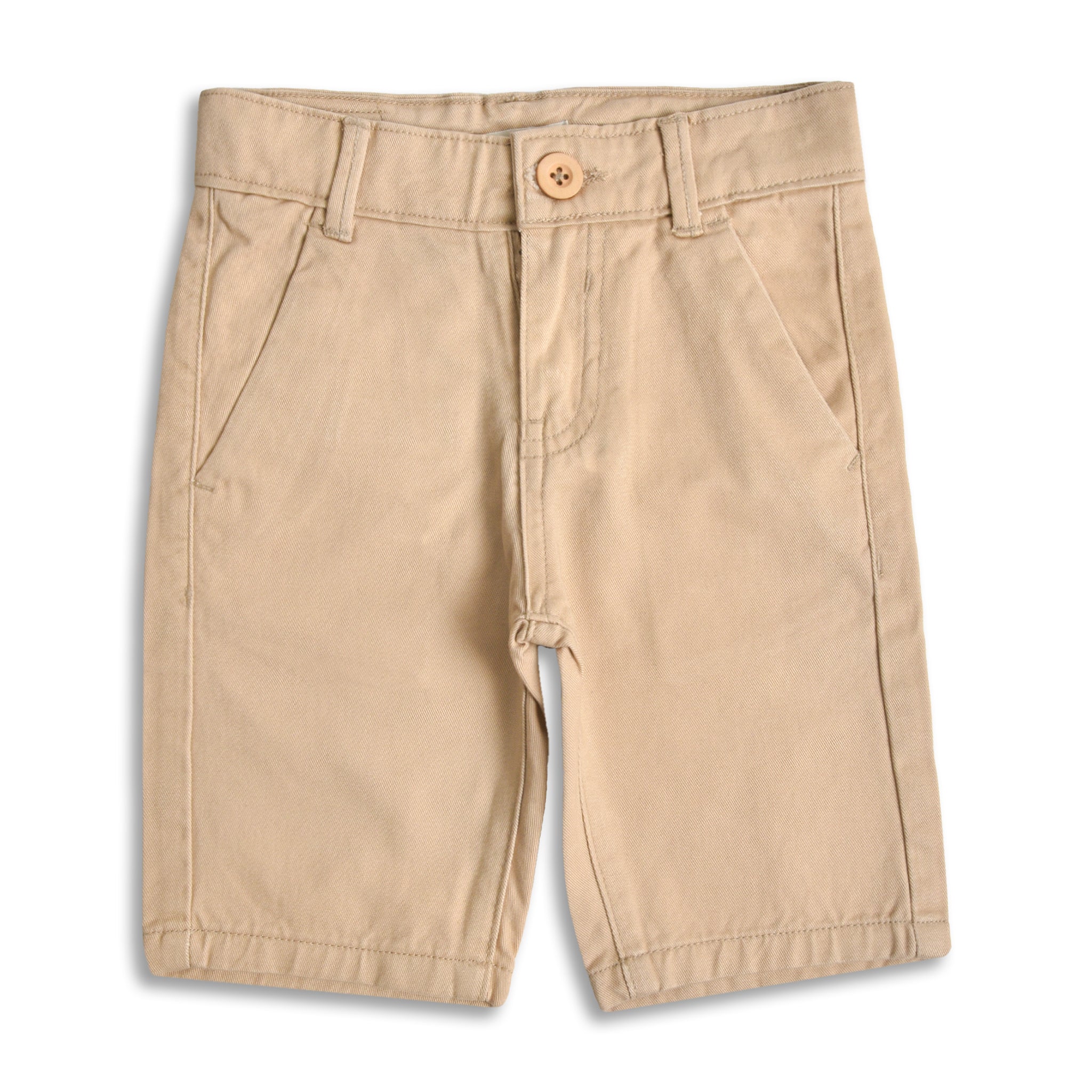 Camel Trench Cotton Shorts