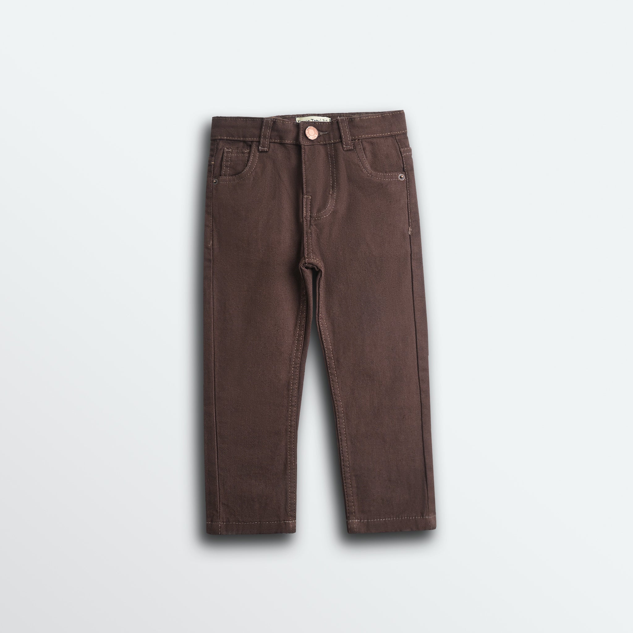 Chocolate Brown Canvas Jeans