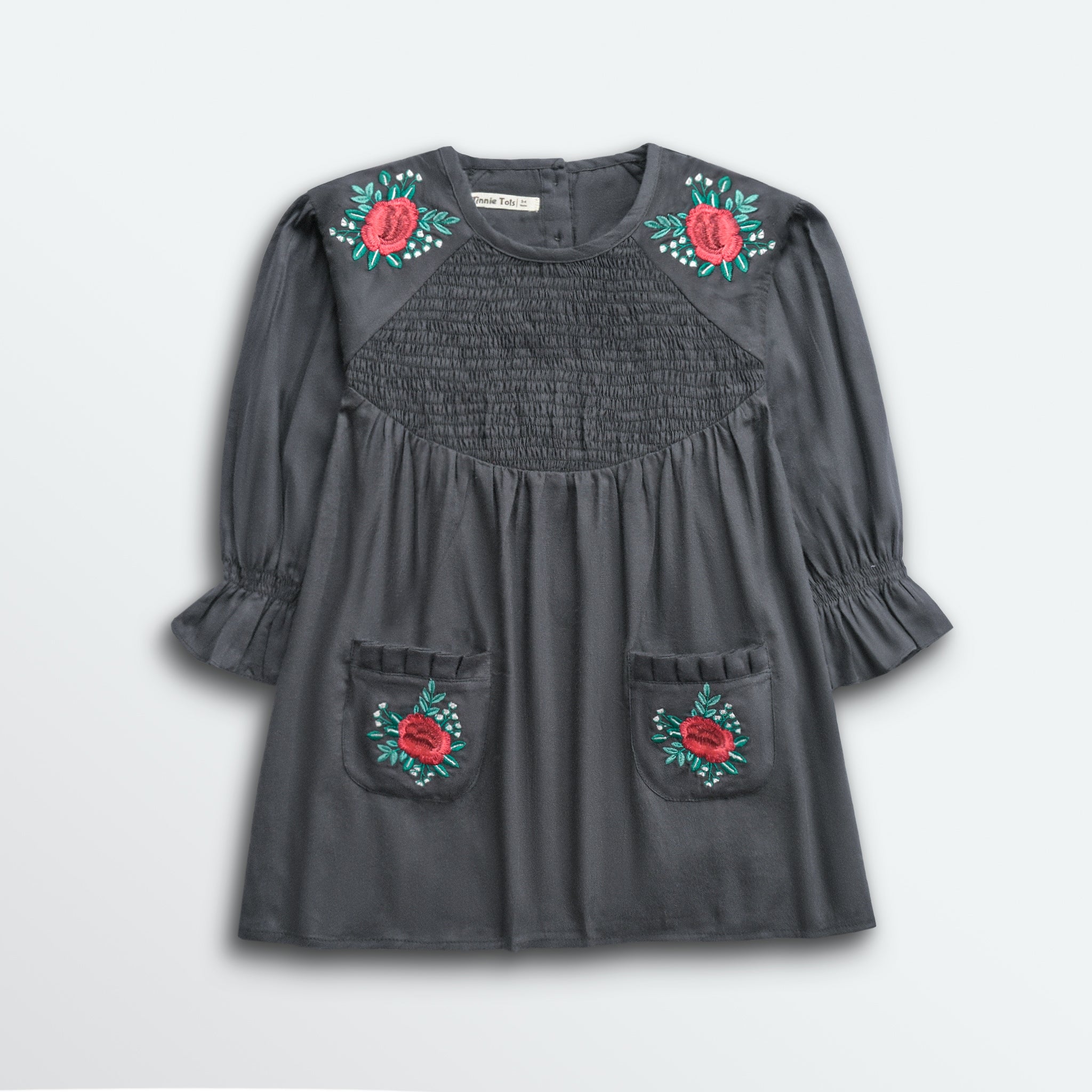 Isabella Smocking Embroidered Dress