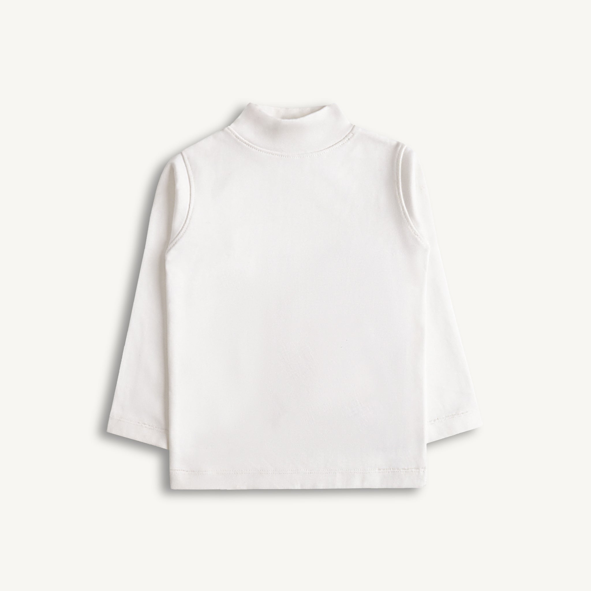 White Mock Neck