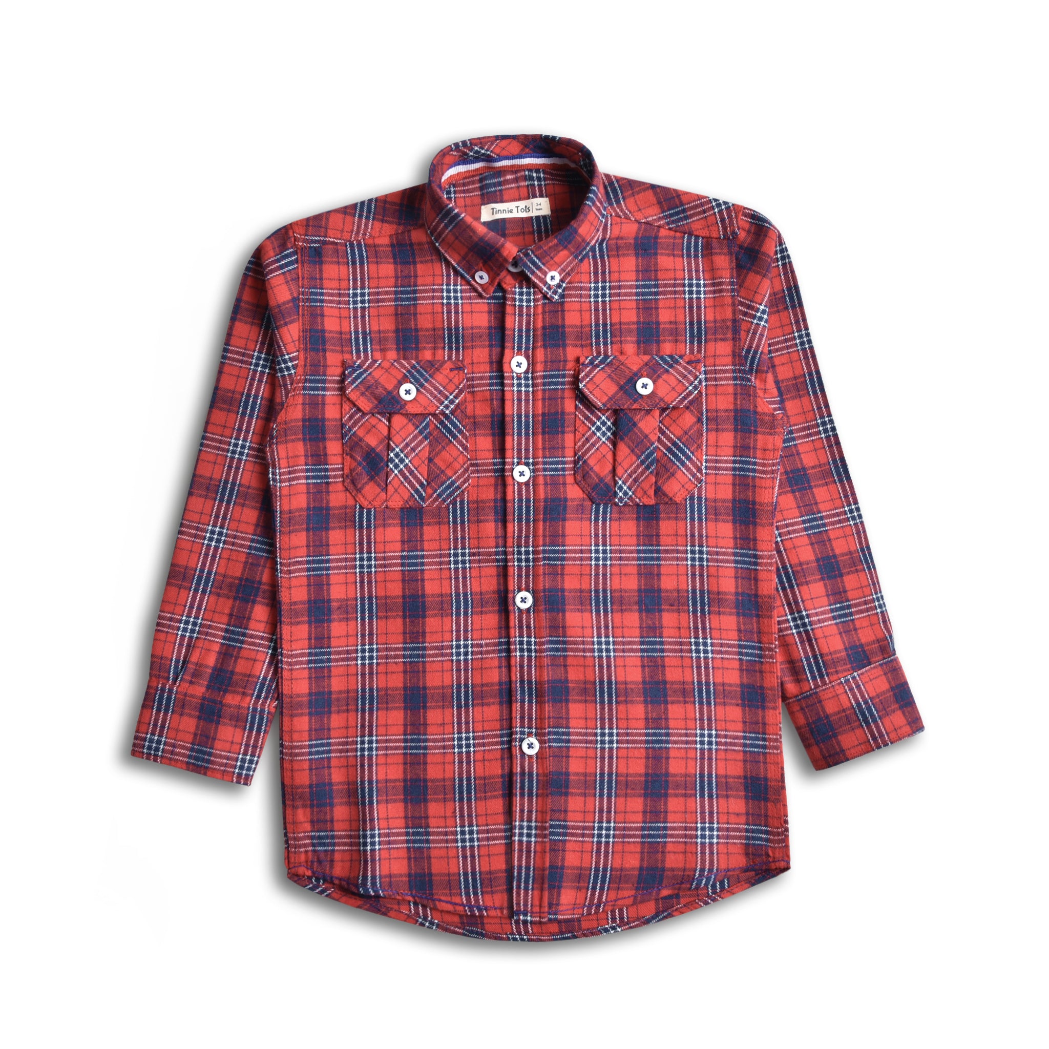 Red & Blue Flannel Shirt