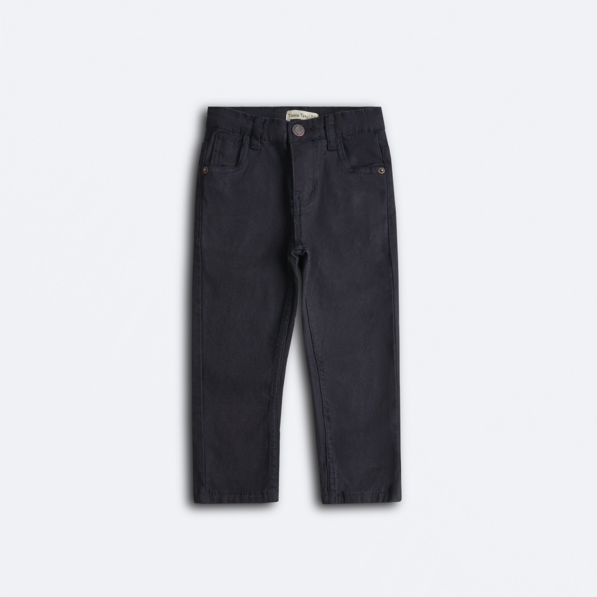 Navy Blue Cotton Jeans