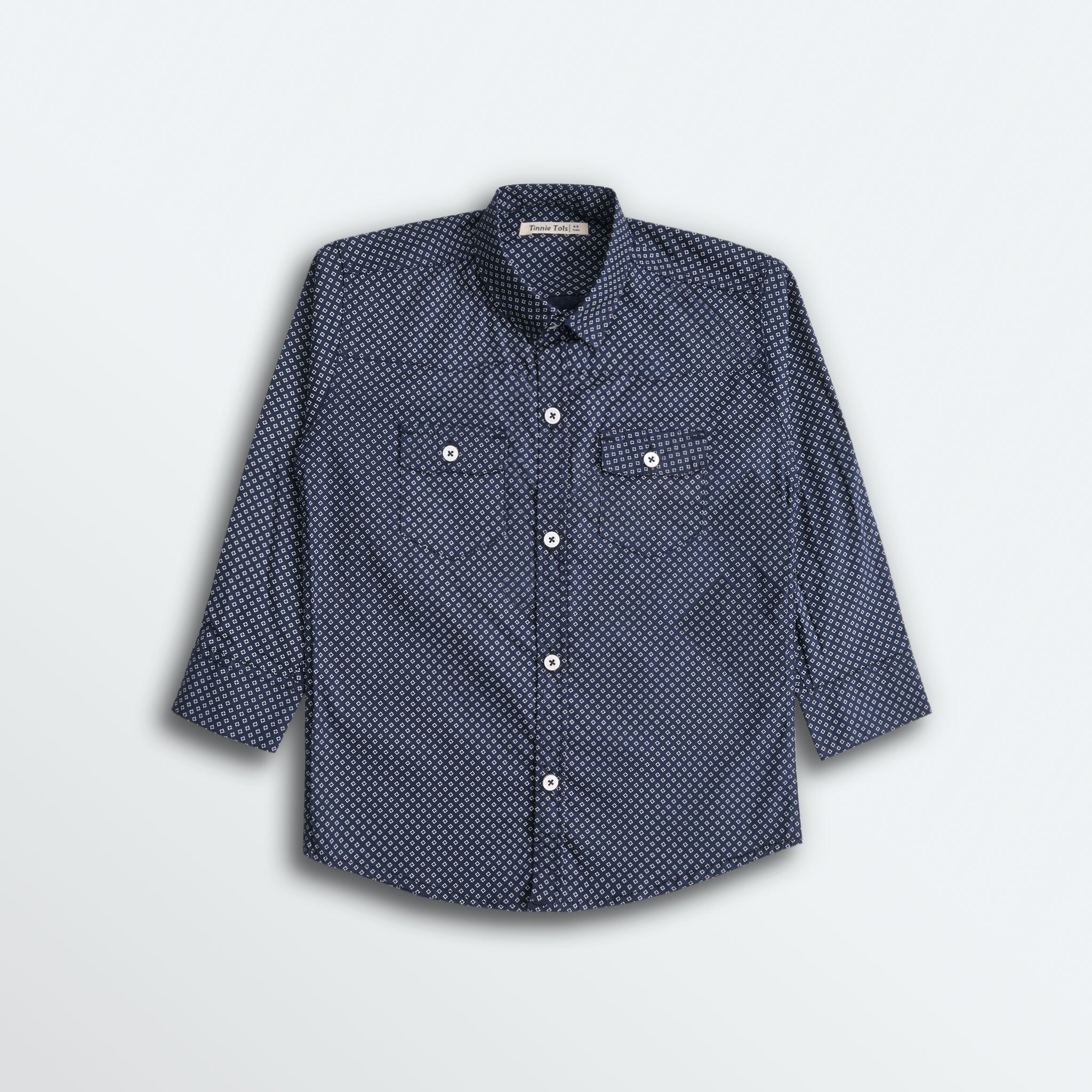 Navy Blue Full Sleeves Shirt