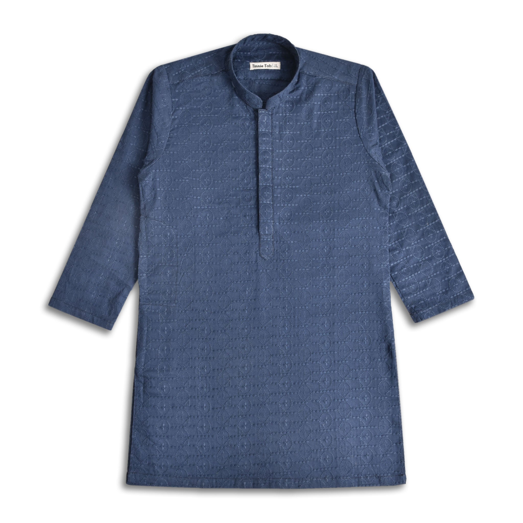 Blue Embroidered Kurta