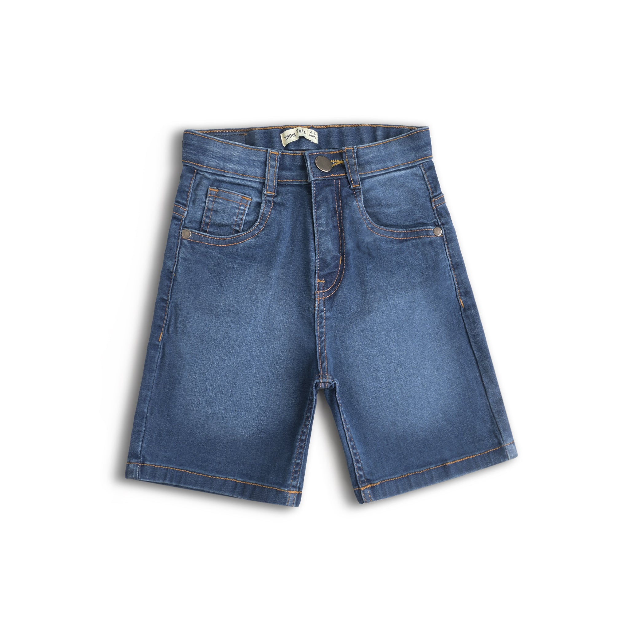 Mid Wash Denim Shorts