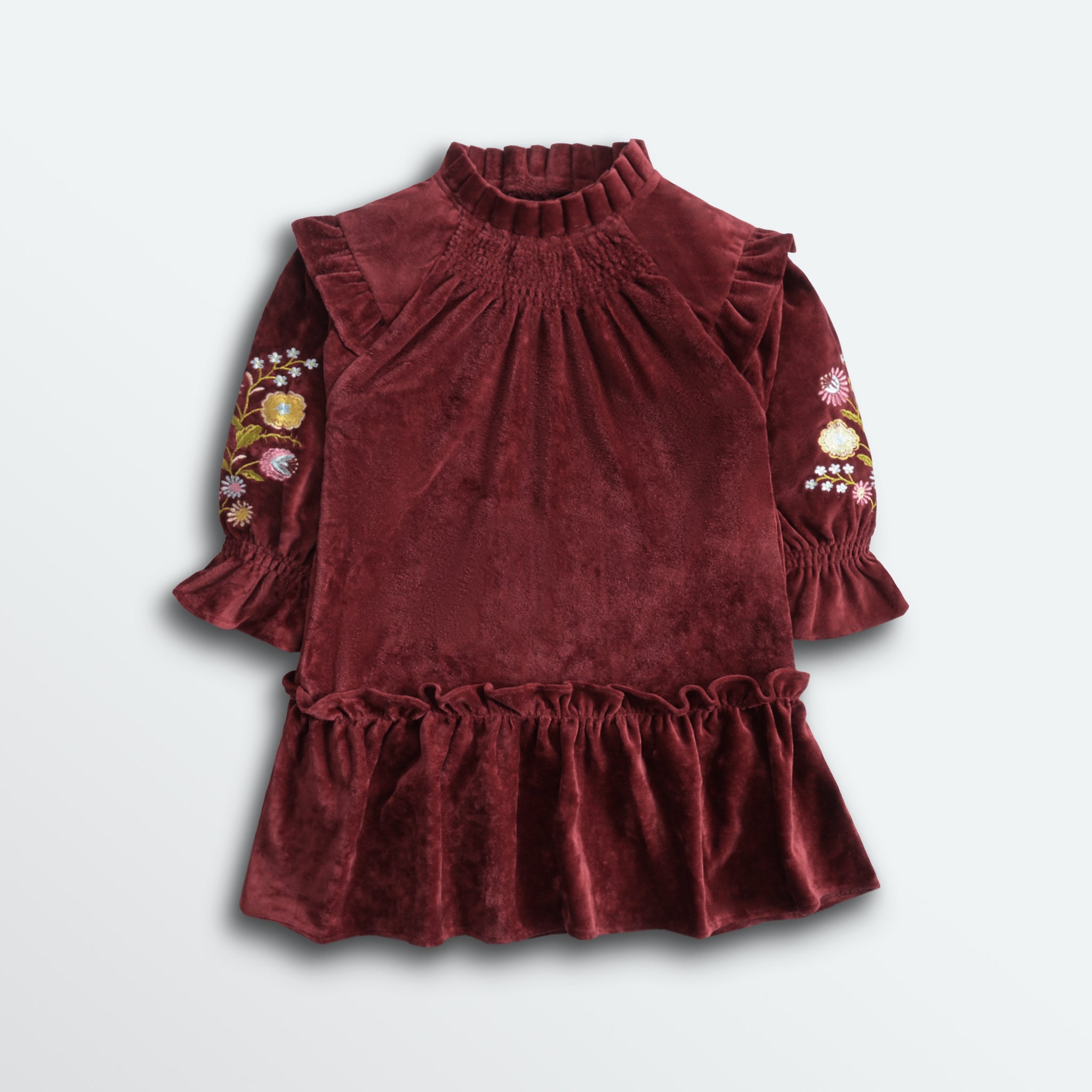 Velvet Embroidered Dress