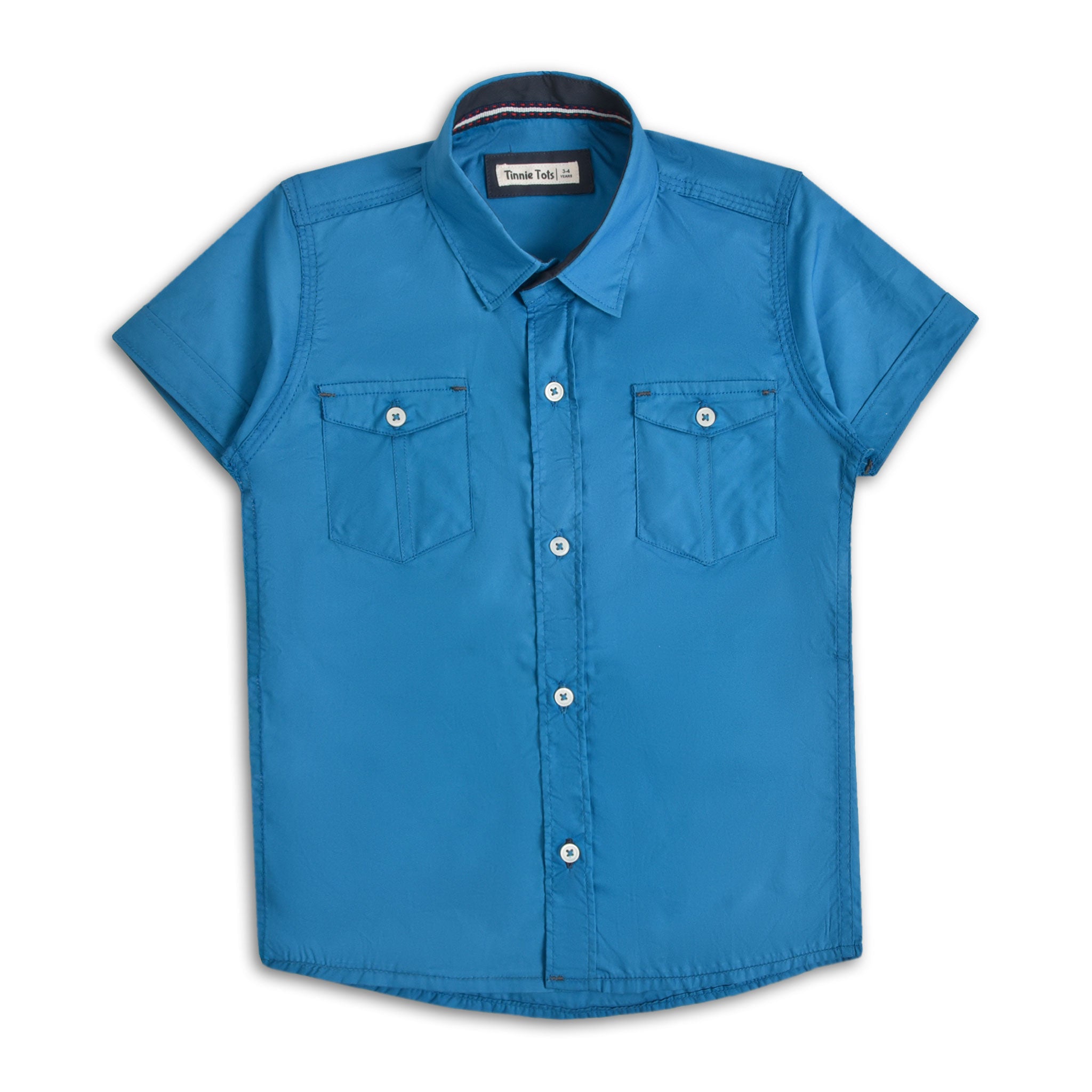 Cerulean Blue Casual Shirt