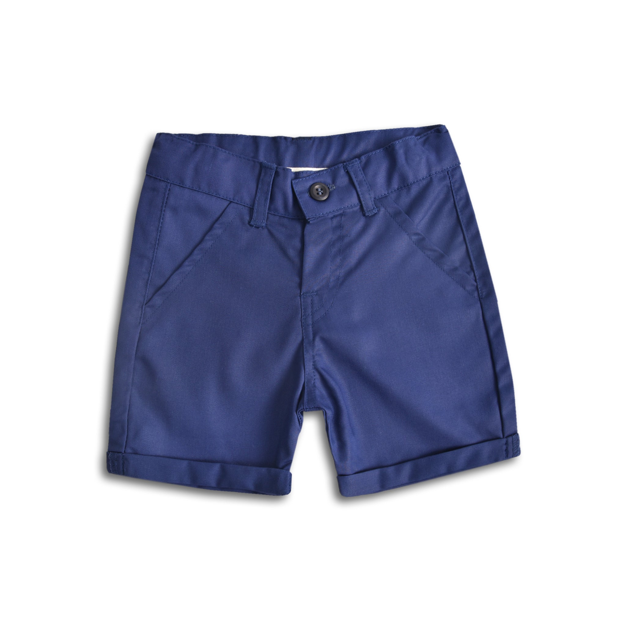 Blue Cotton Shorts