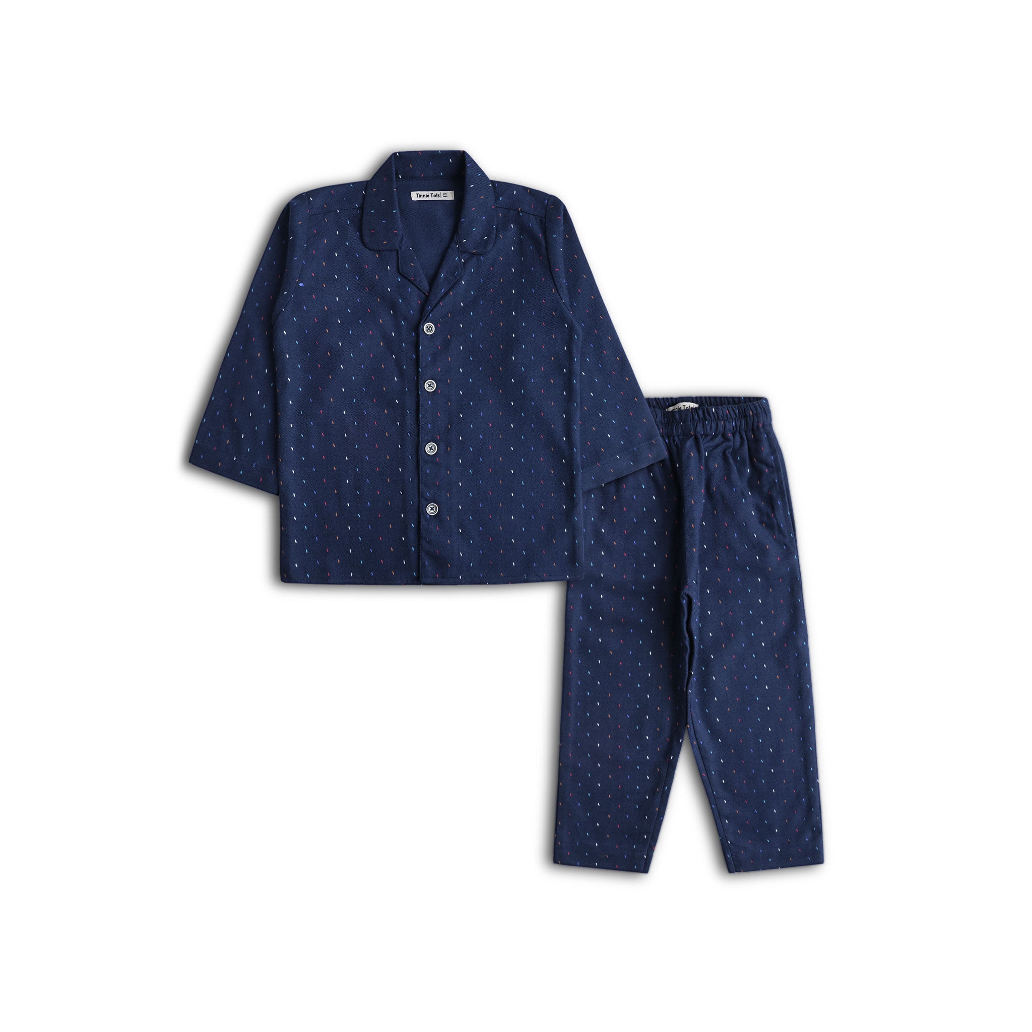 Navy Flannel Pajamas