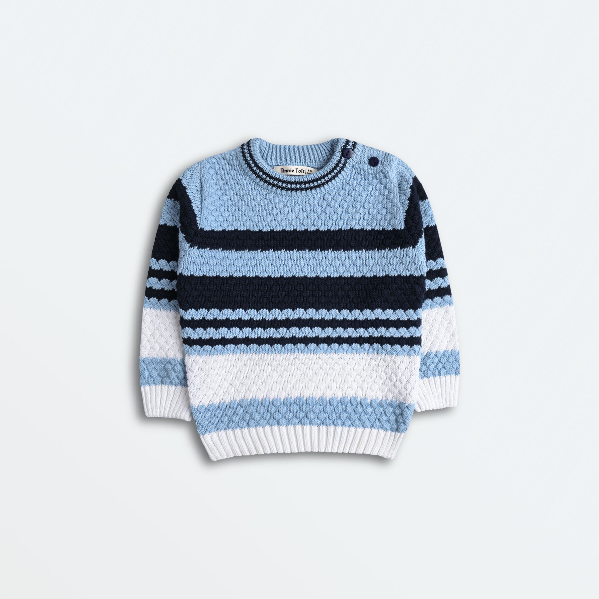 Blue Knitted Sweater Set (2pc)