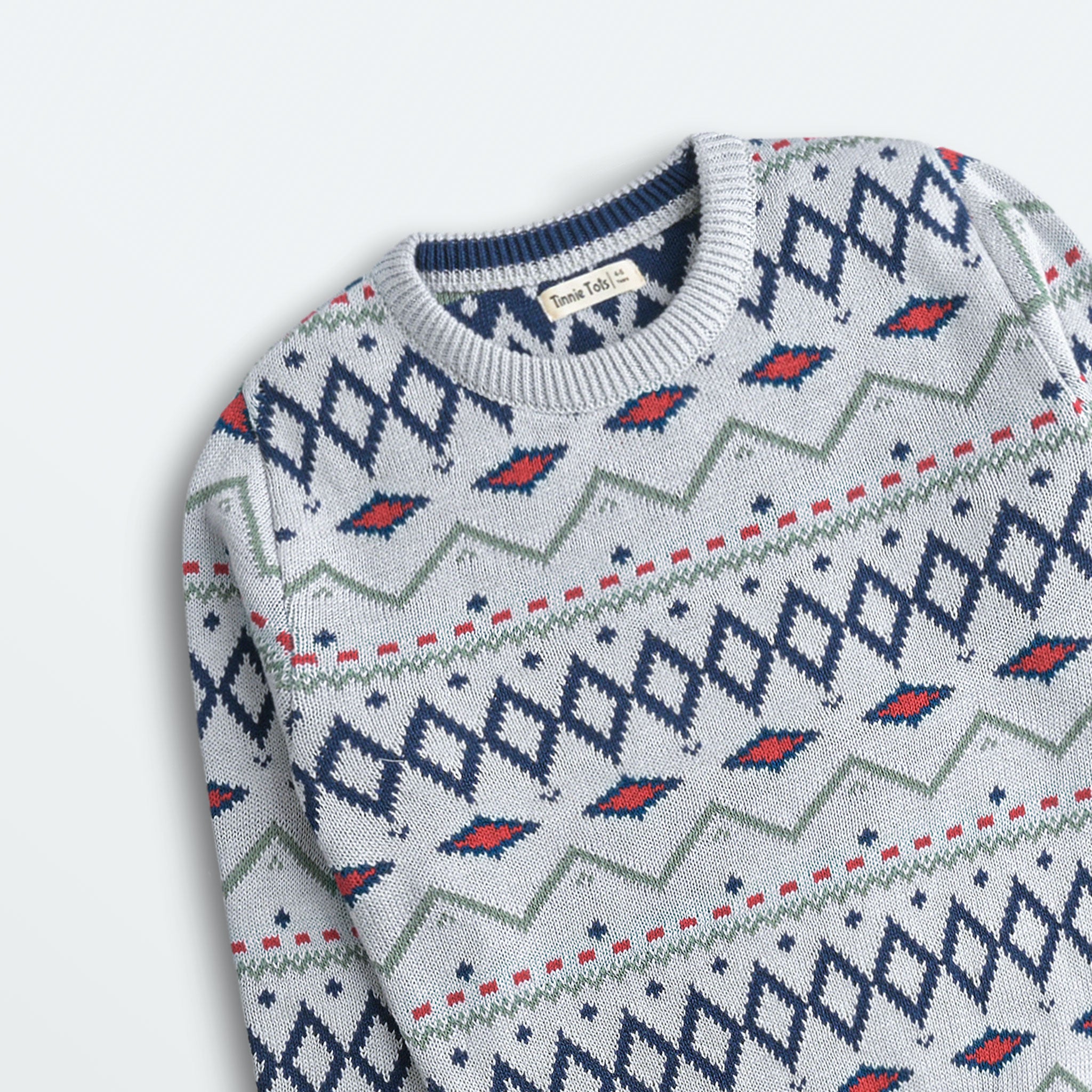 Jacquard Multi Colored Sweater