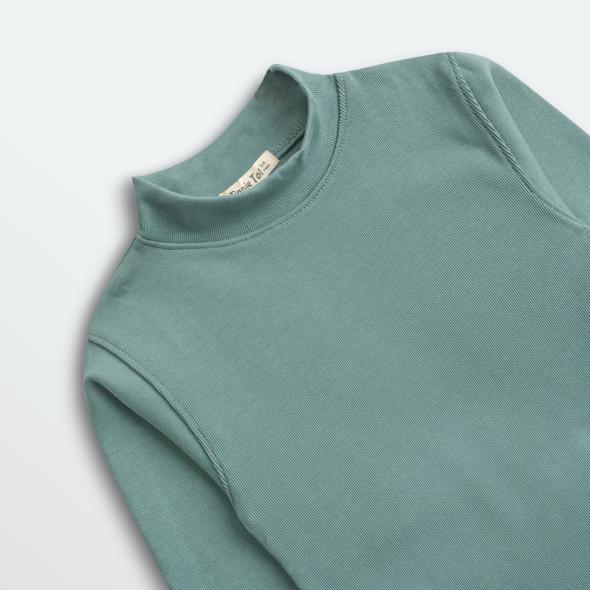 Aqua Green Mock Neck