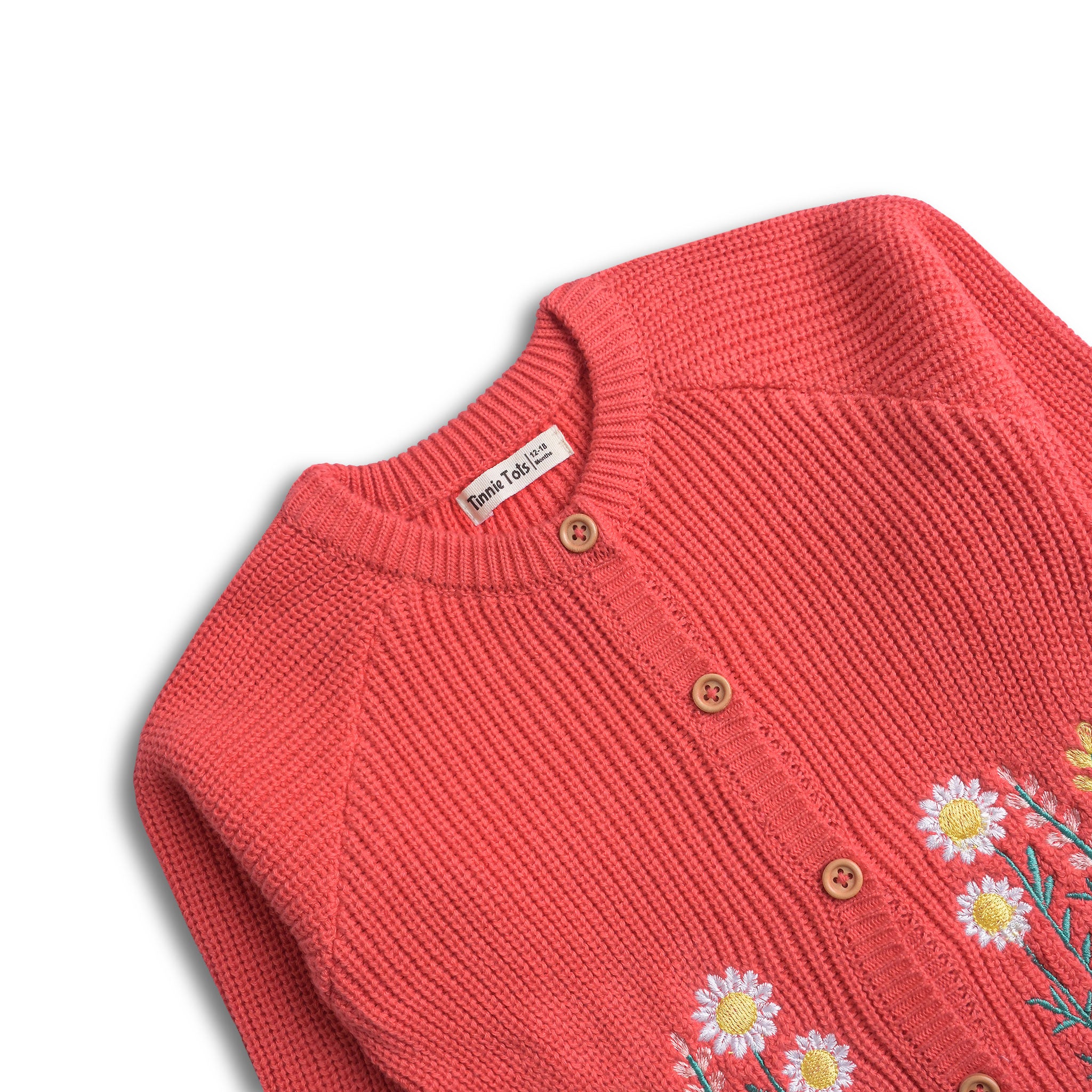 Embroidered Crochet Cardigan