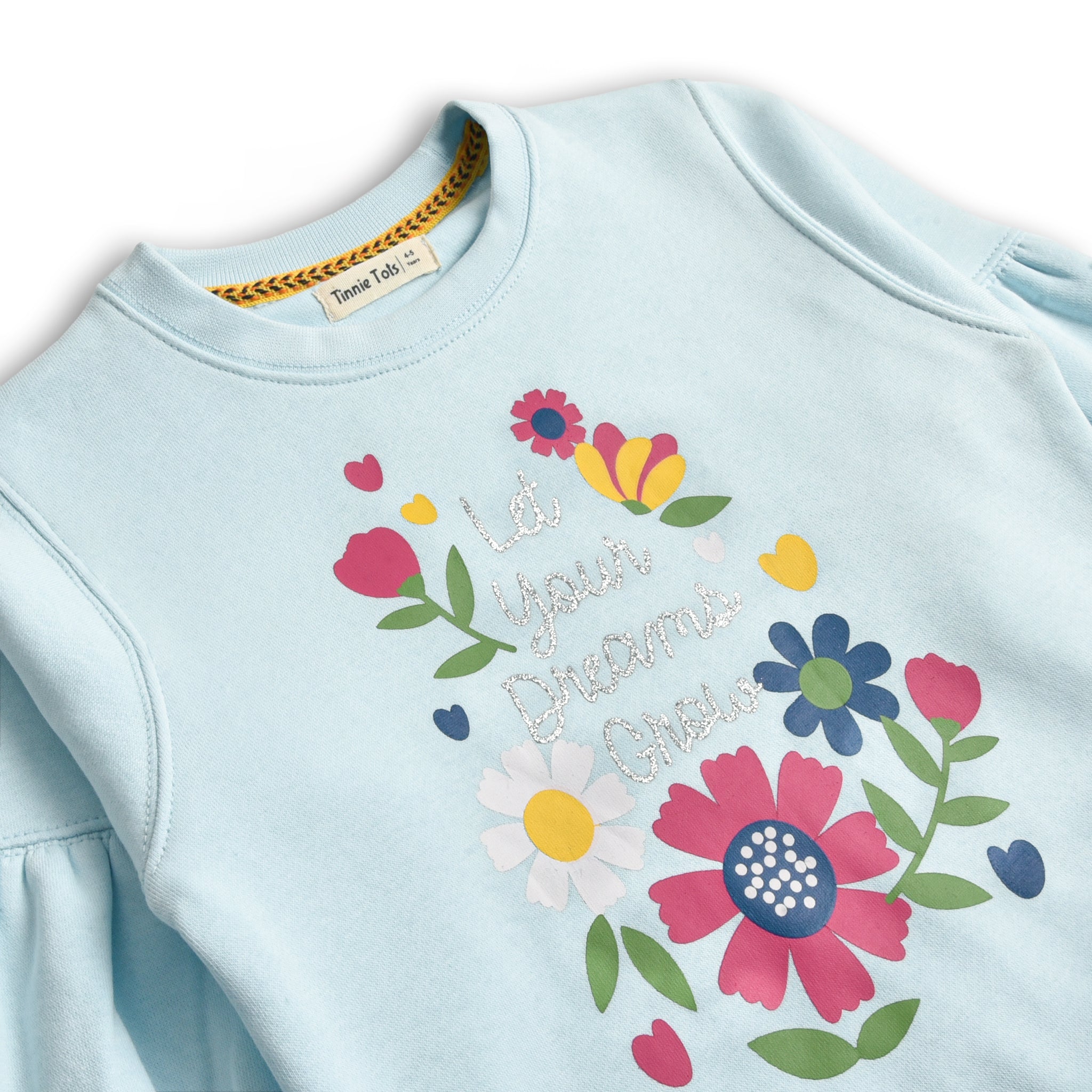 Sky Hues Floral Sweatshirt
