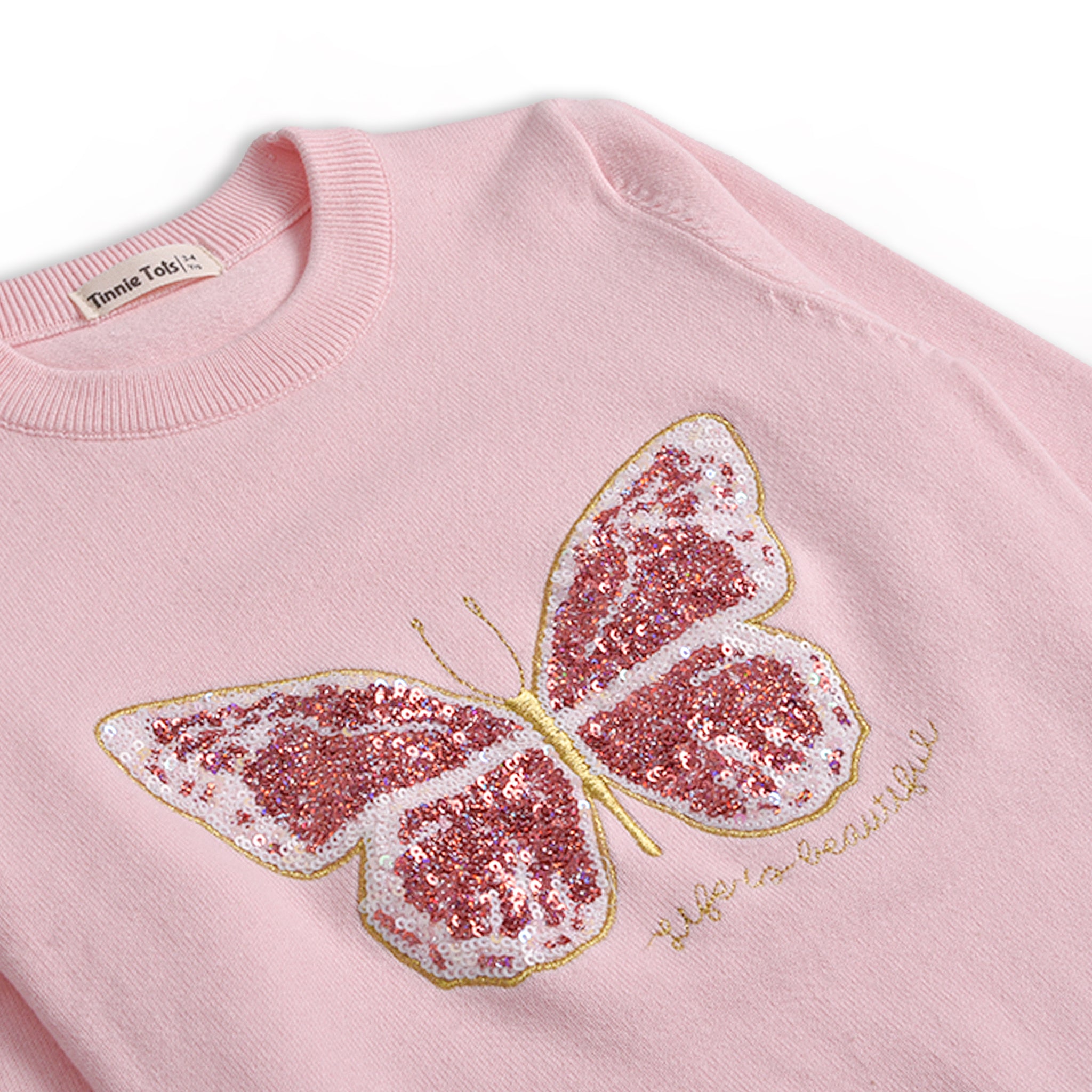 Butterfly Embellished Sweater