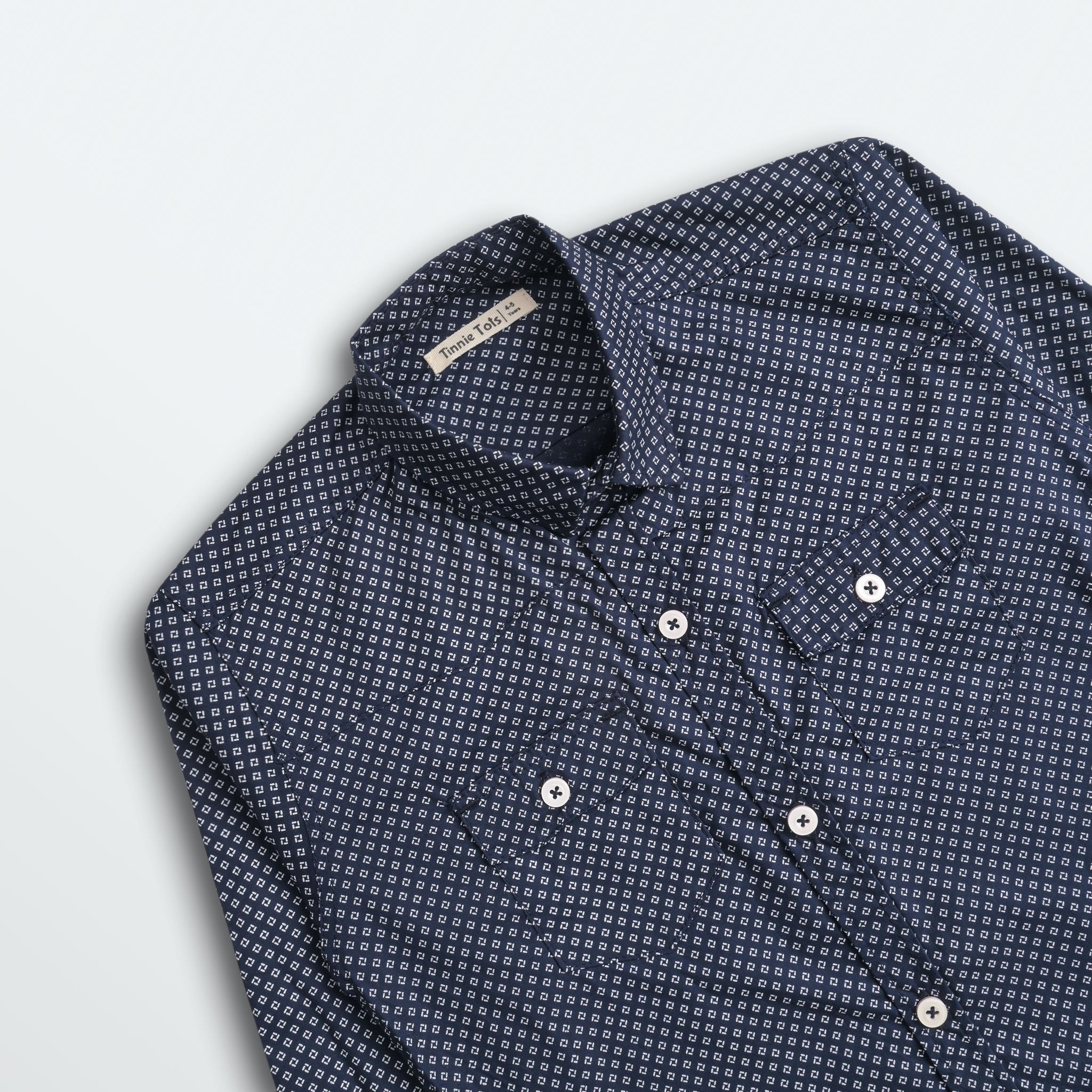 Navy Blue Full Sleeves Shirt