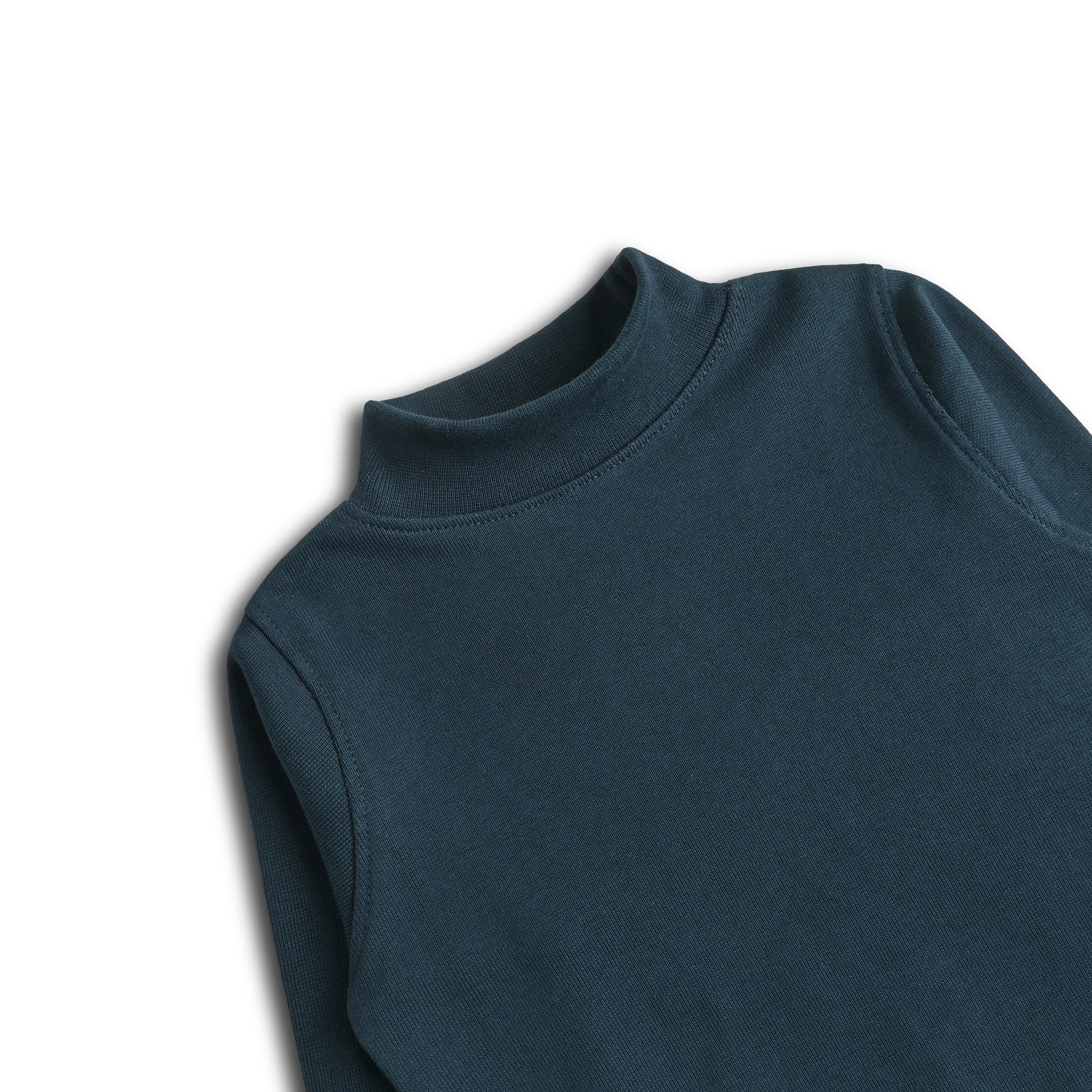 Zinc Blue Mock Neck