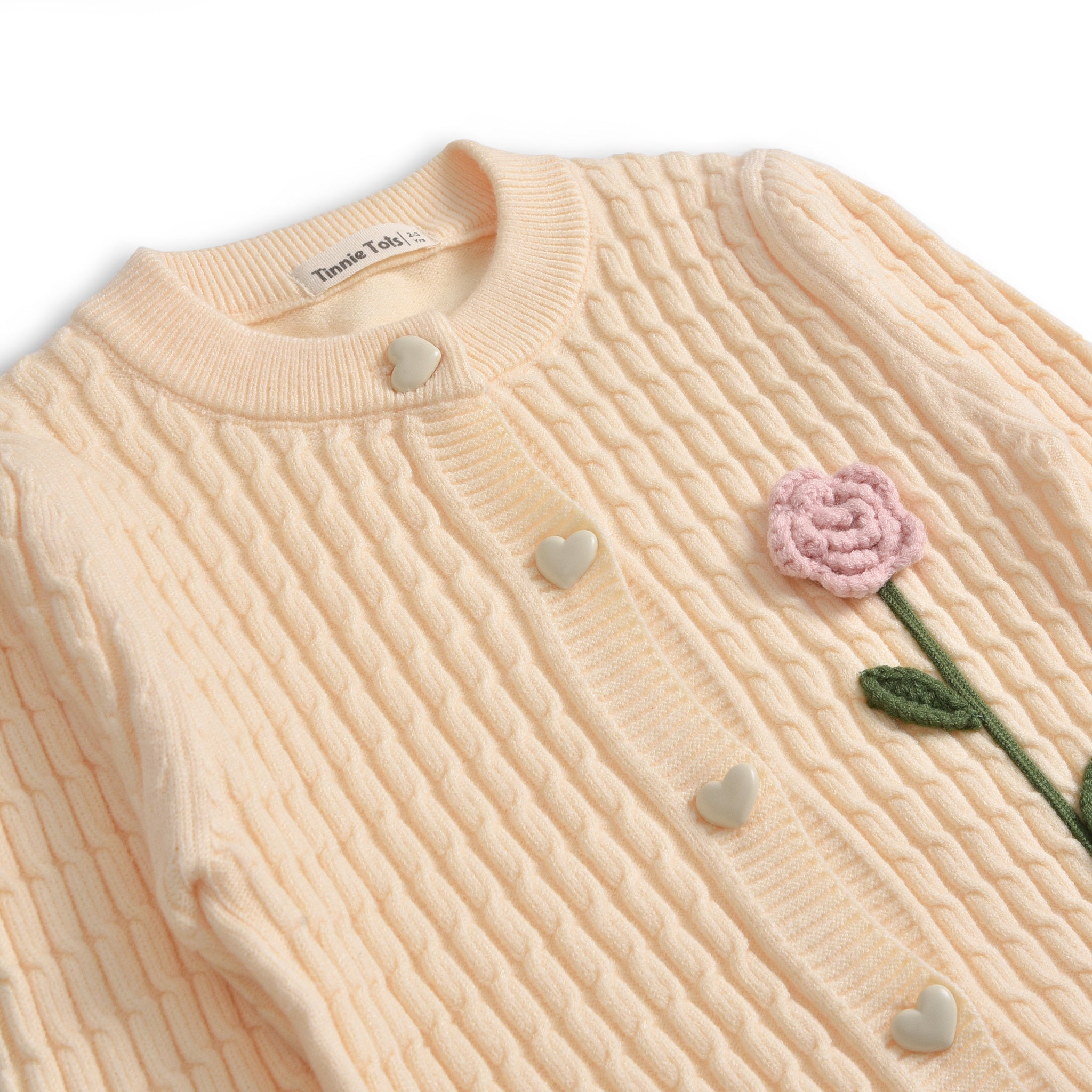 Floral Knitted Cardigan