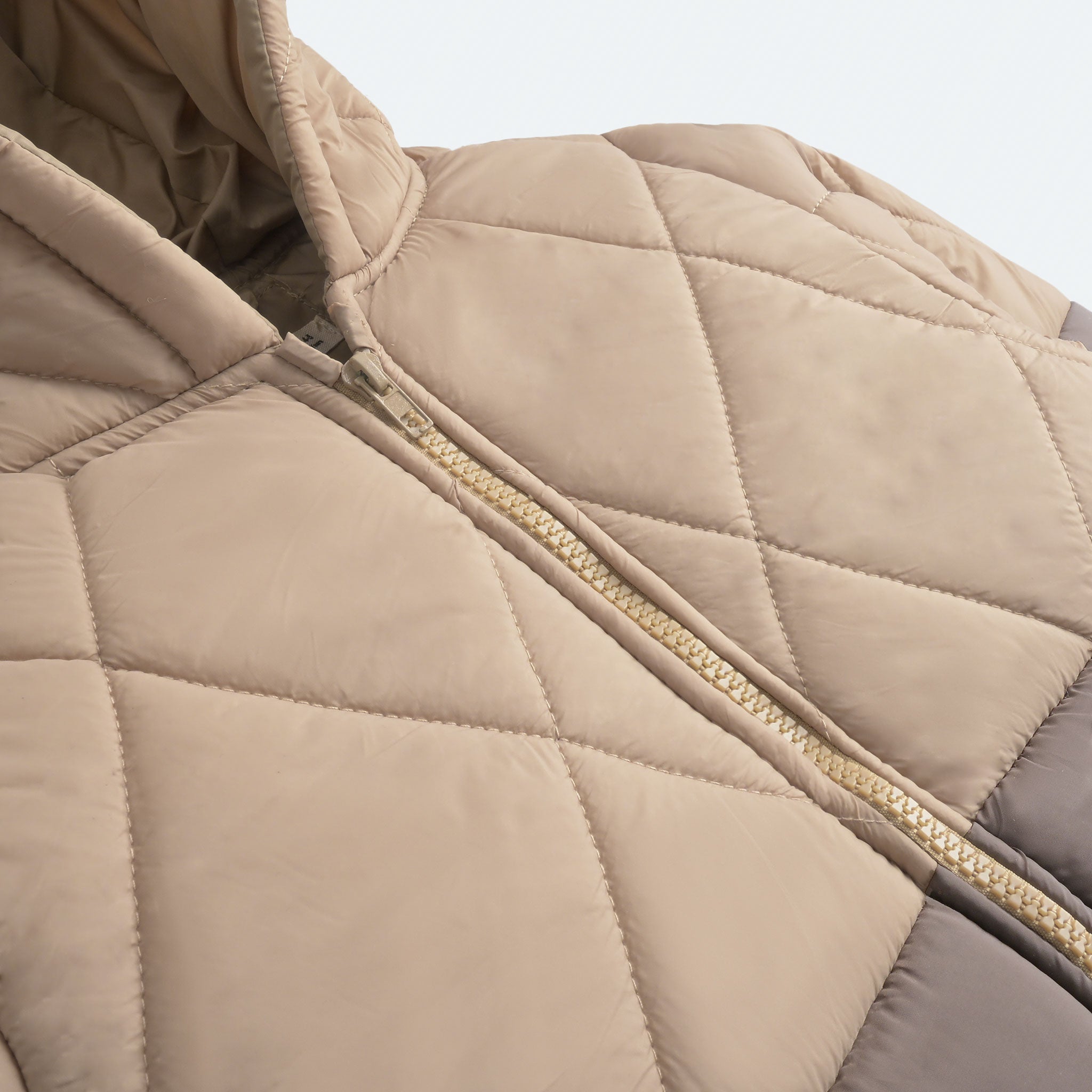 Skin & Brown Puffer Jacket