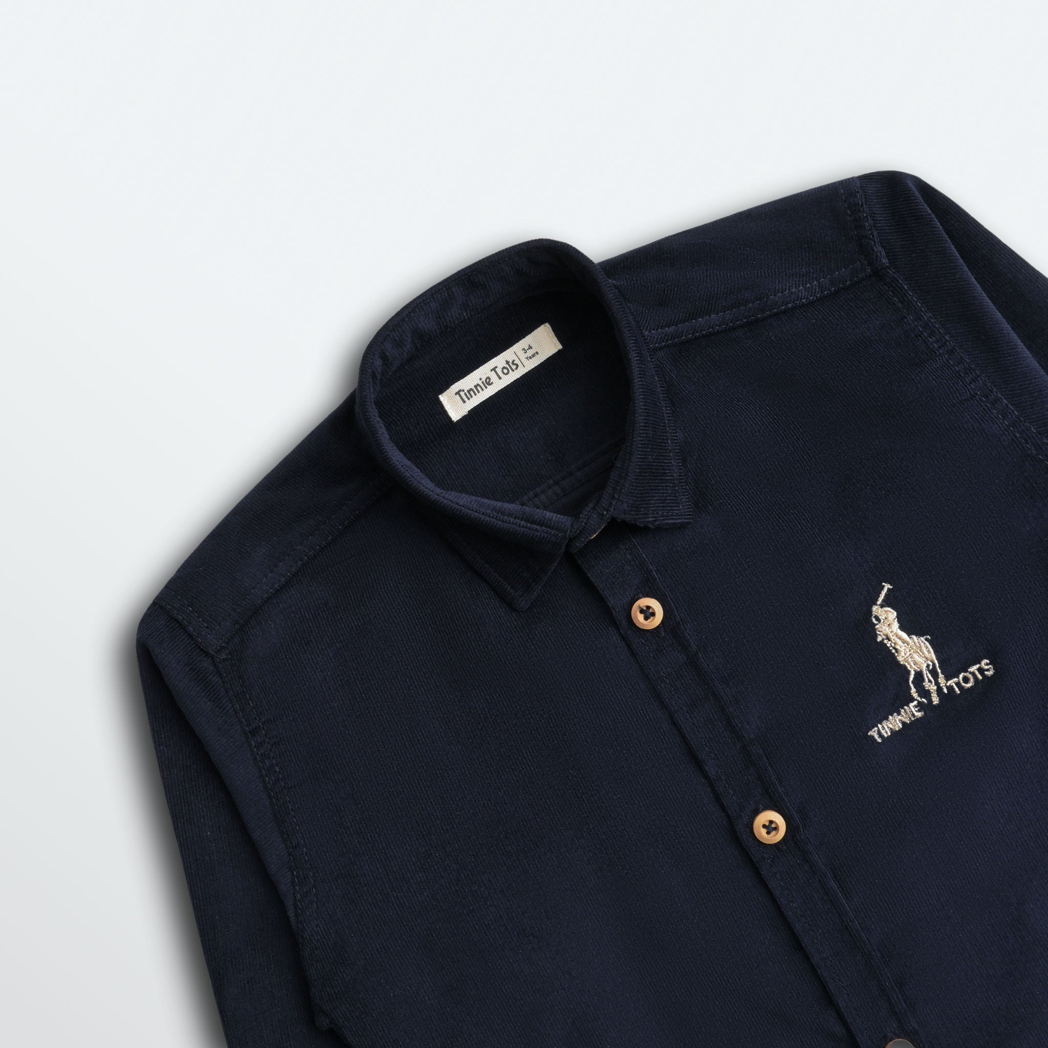 Navy Blue Corduroy Shirt