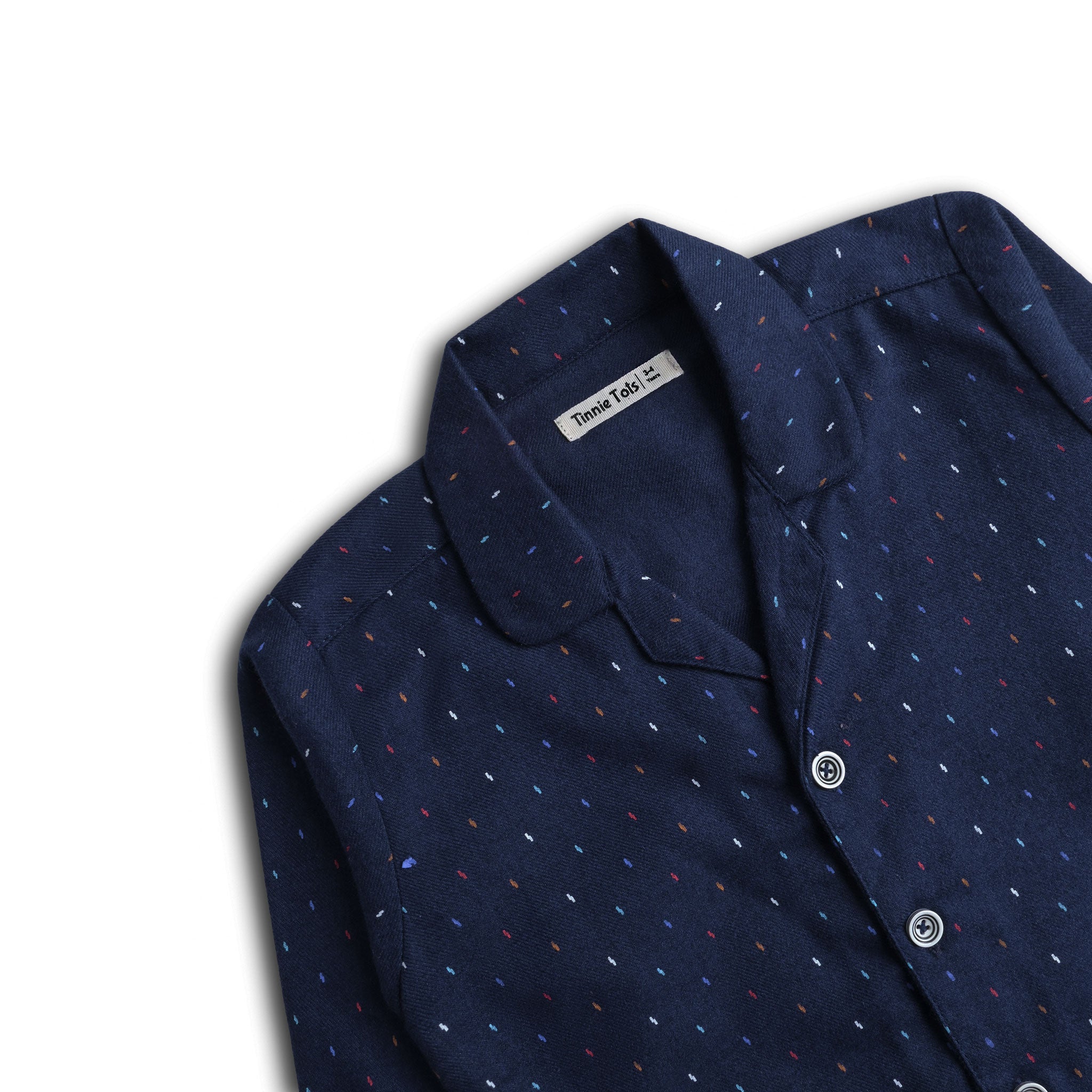 Navy Flannel Pajamas