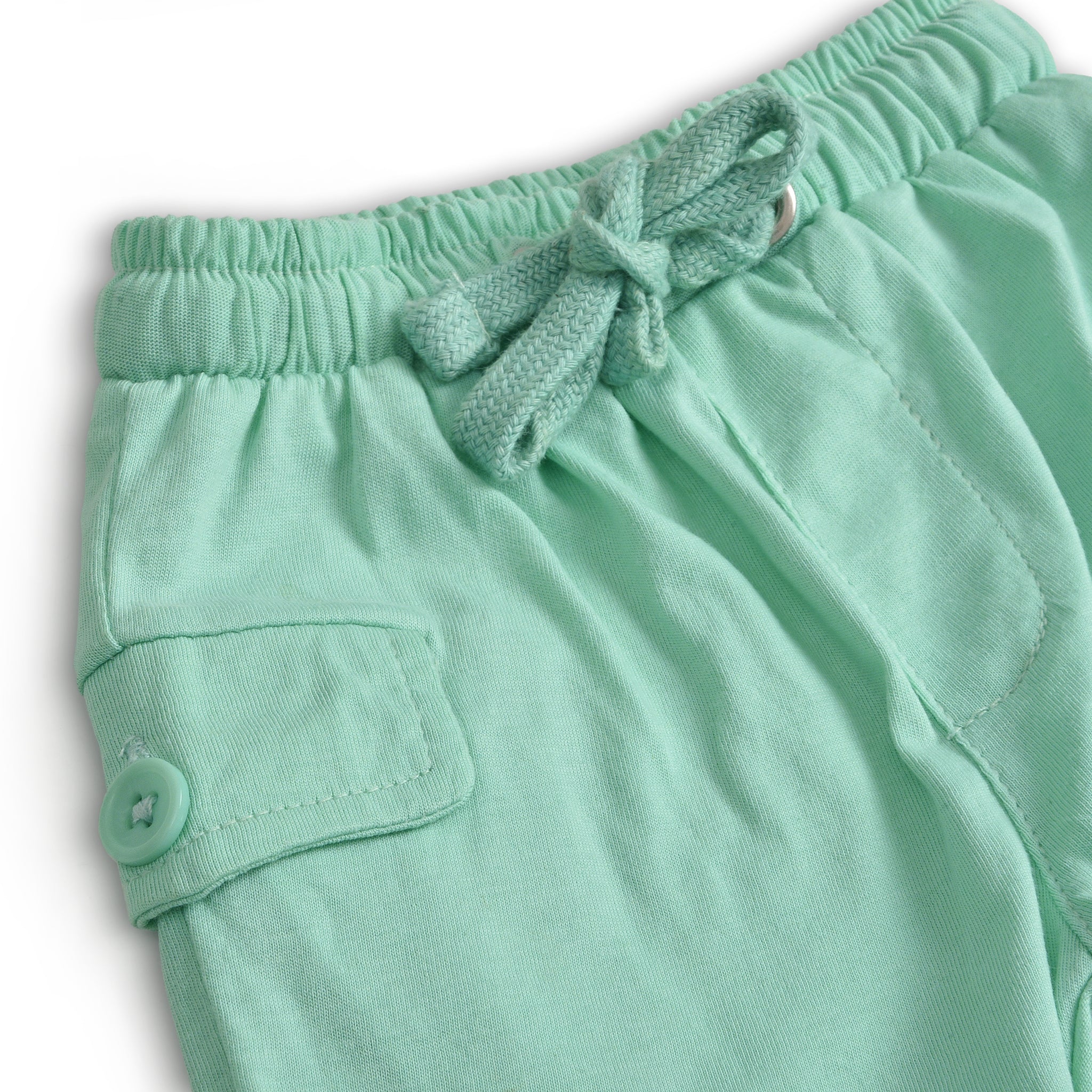Sea Green Knitted Shorts