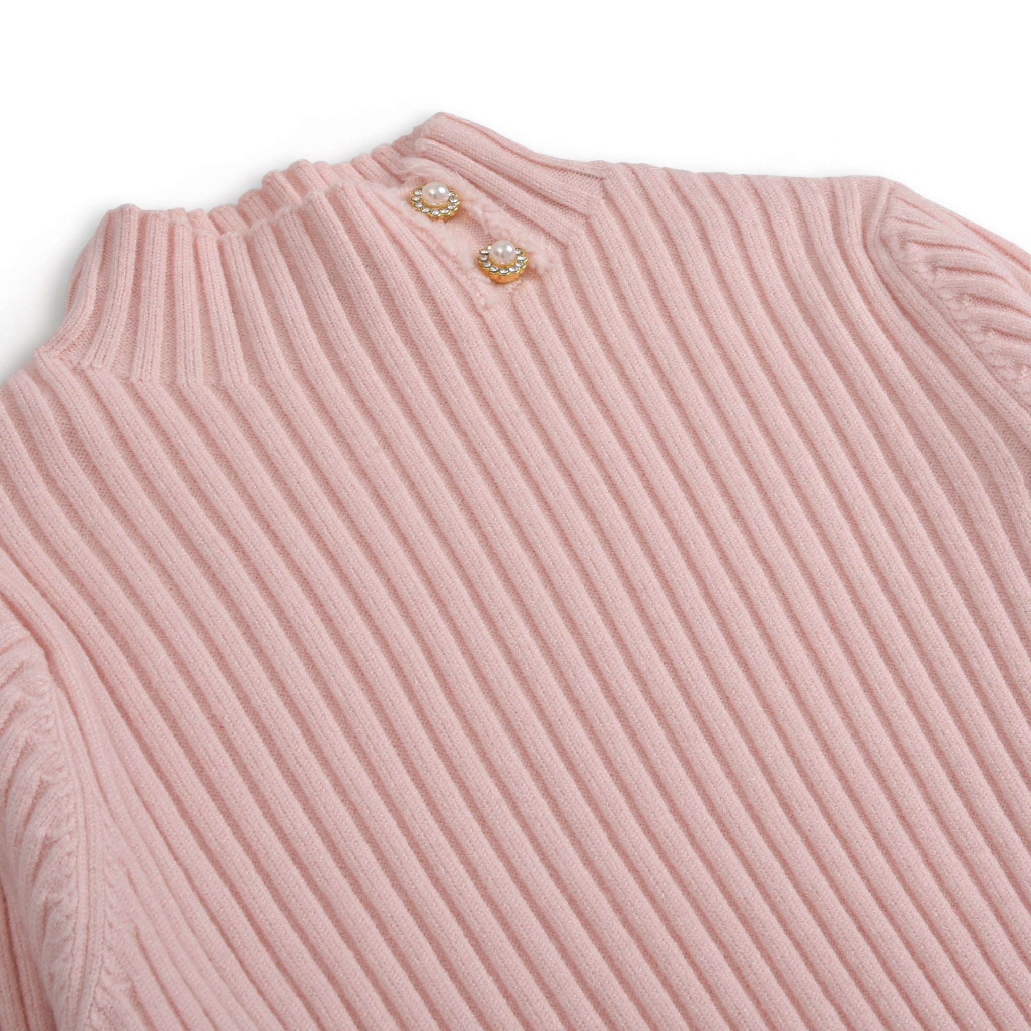 Baby Pink Mock Neck Sweater