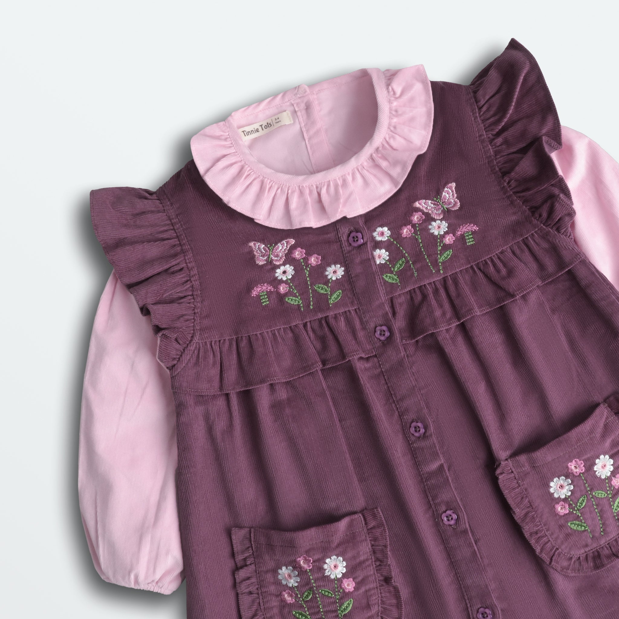 The Peony Corduroy Dress (2pc)