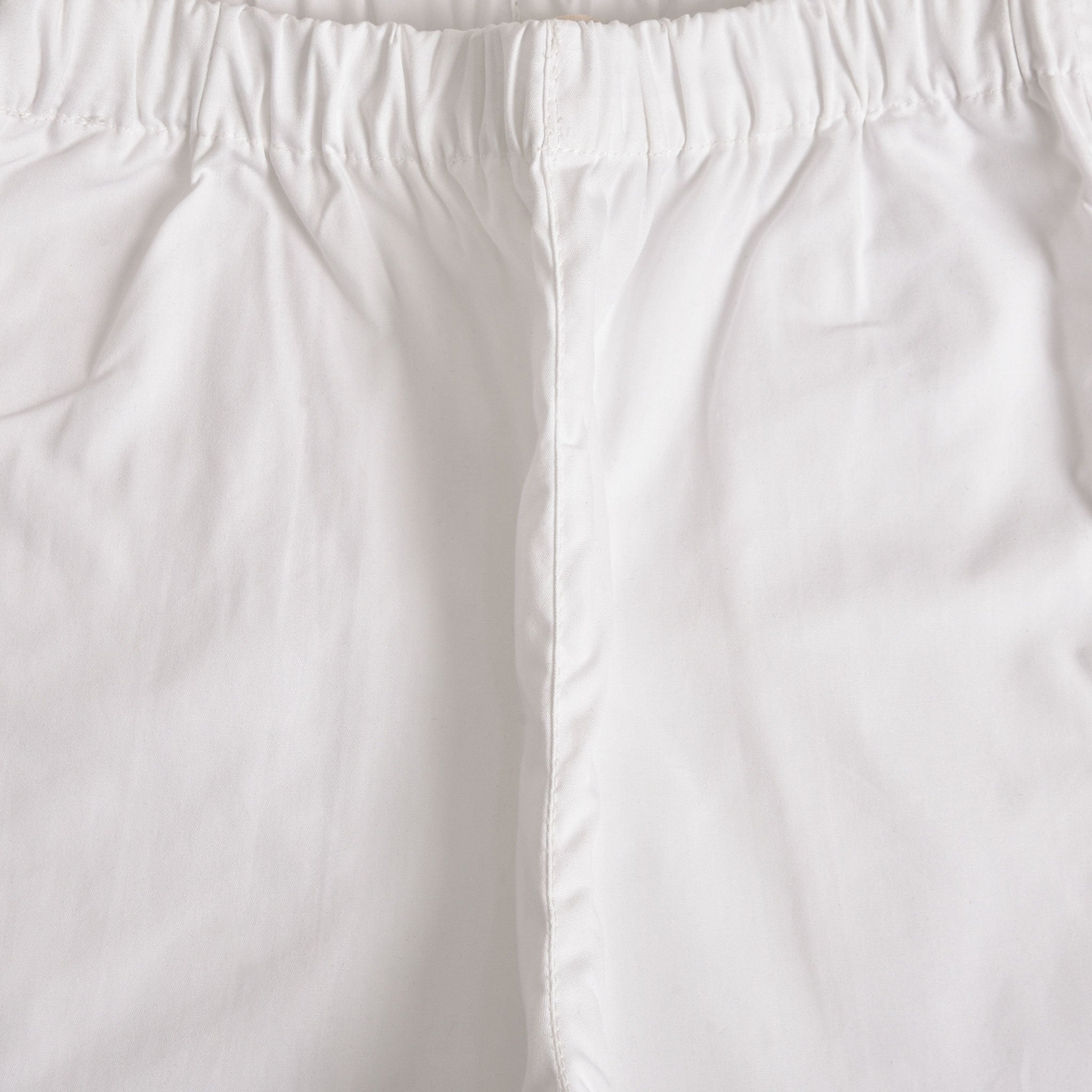Pearl White Cotton Trouser