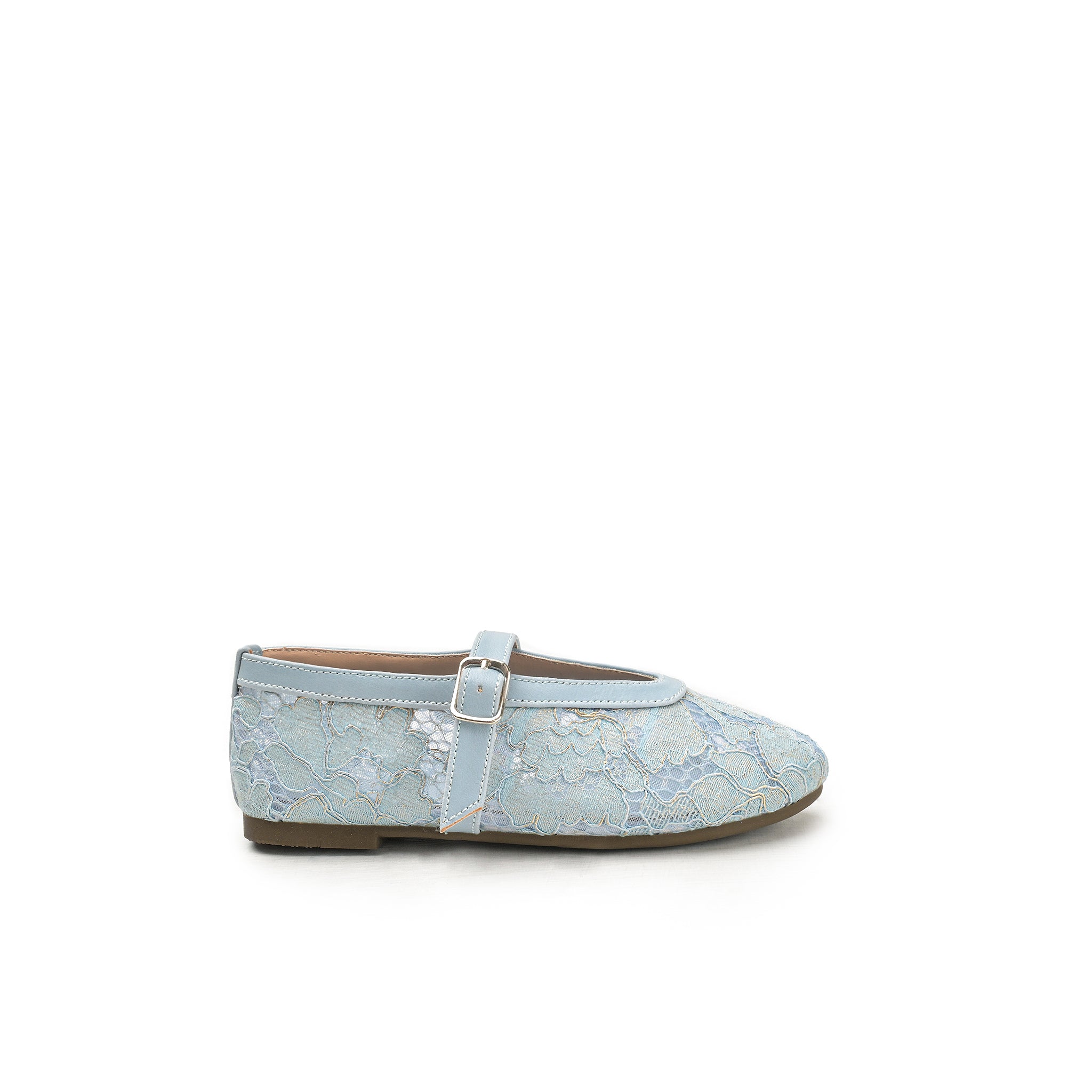 Ice Blue Embellished Alaia Pumps