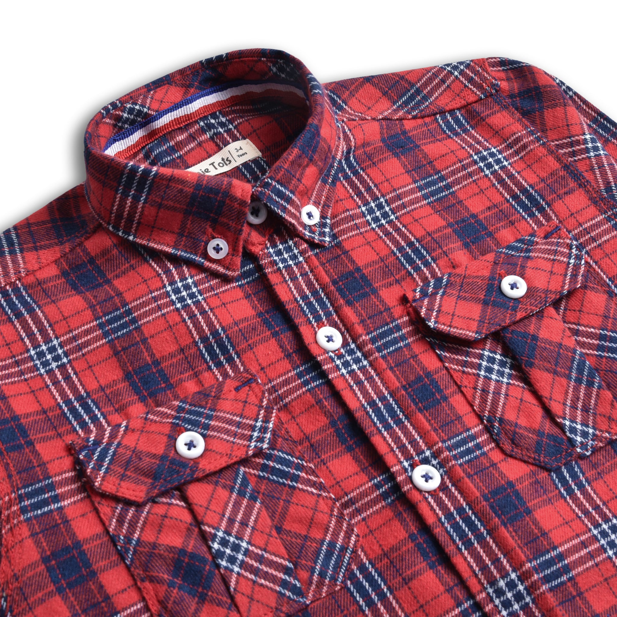 Red & Blue Flannel Shirt