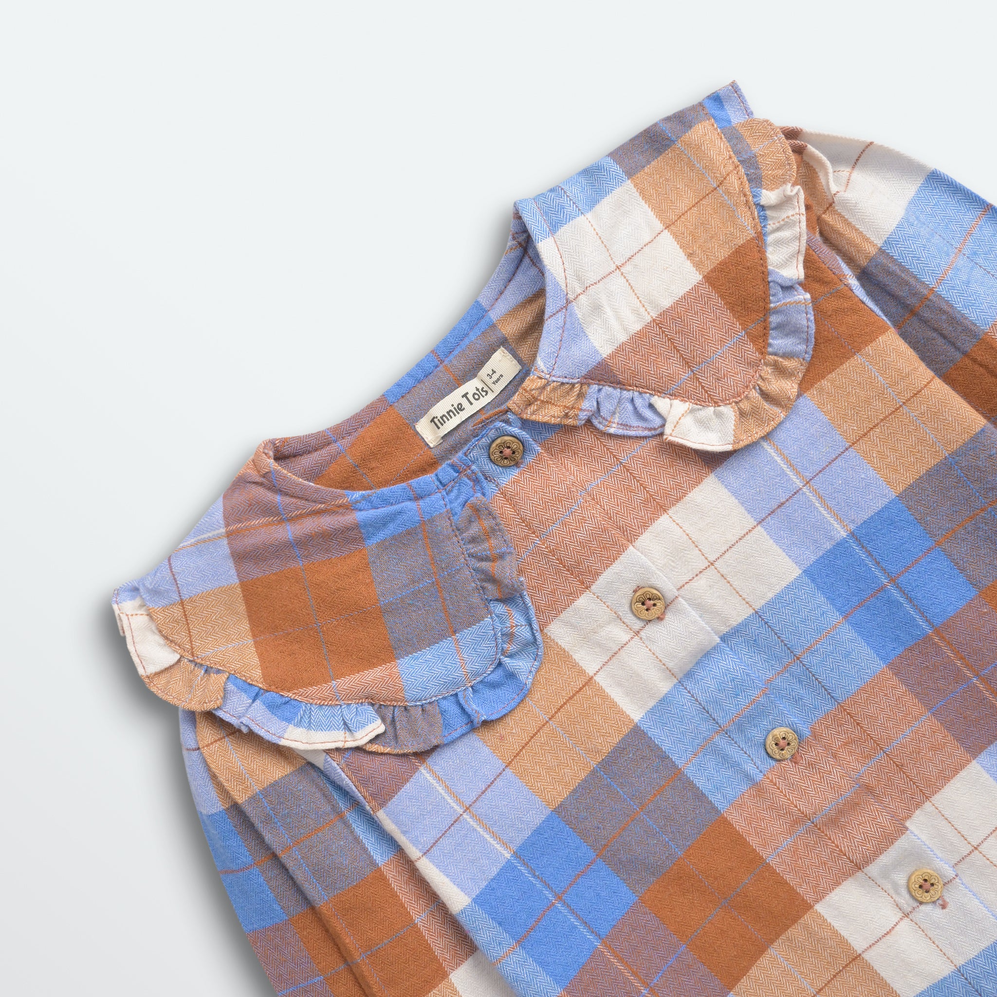 Oxford Checkered Flannel Top