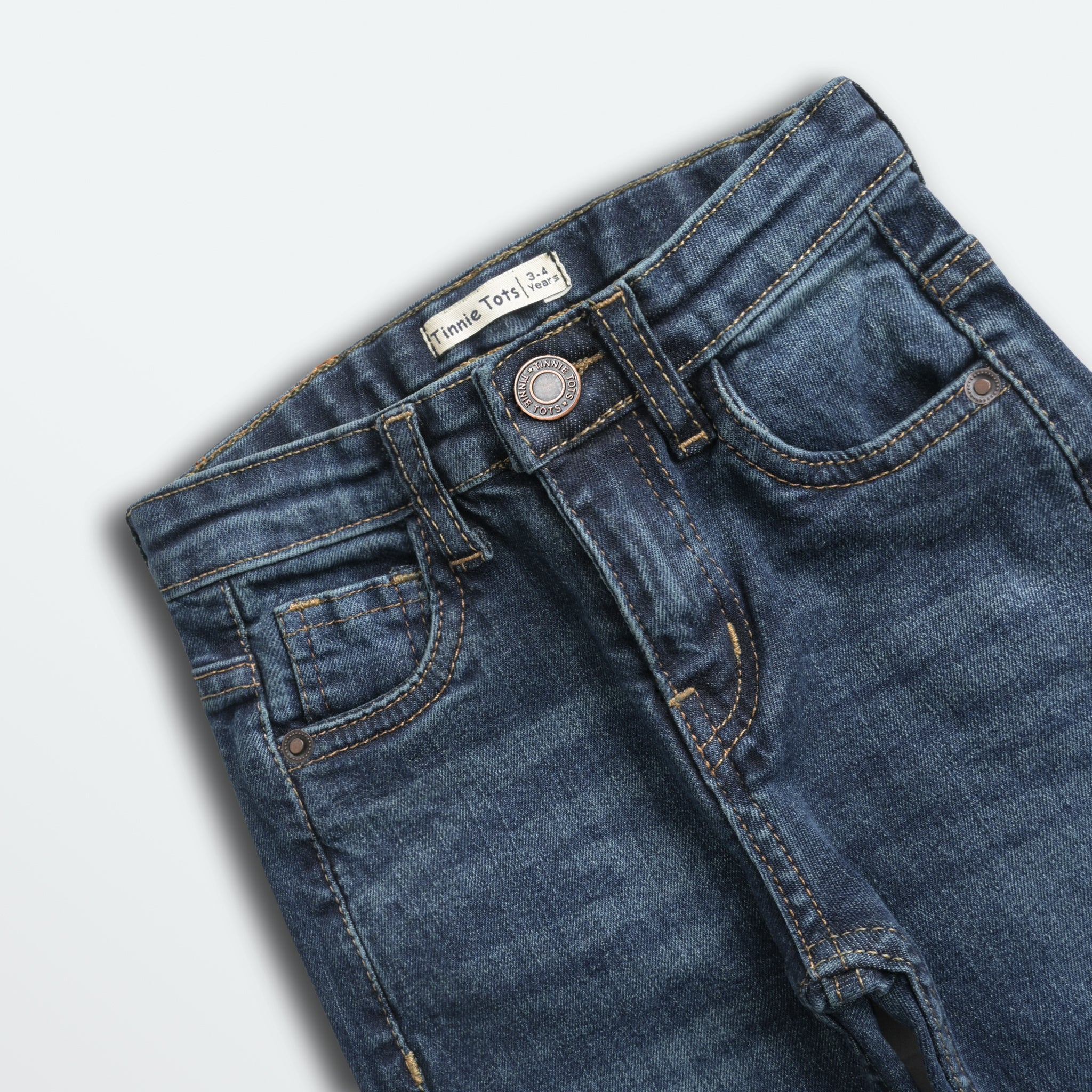 Mid Aqua Blue Boys Jeans