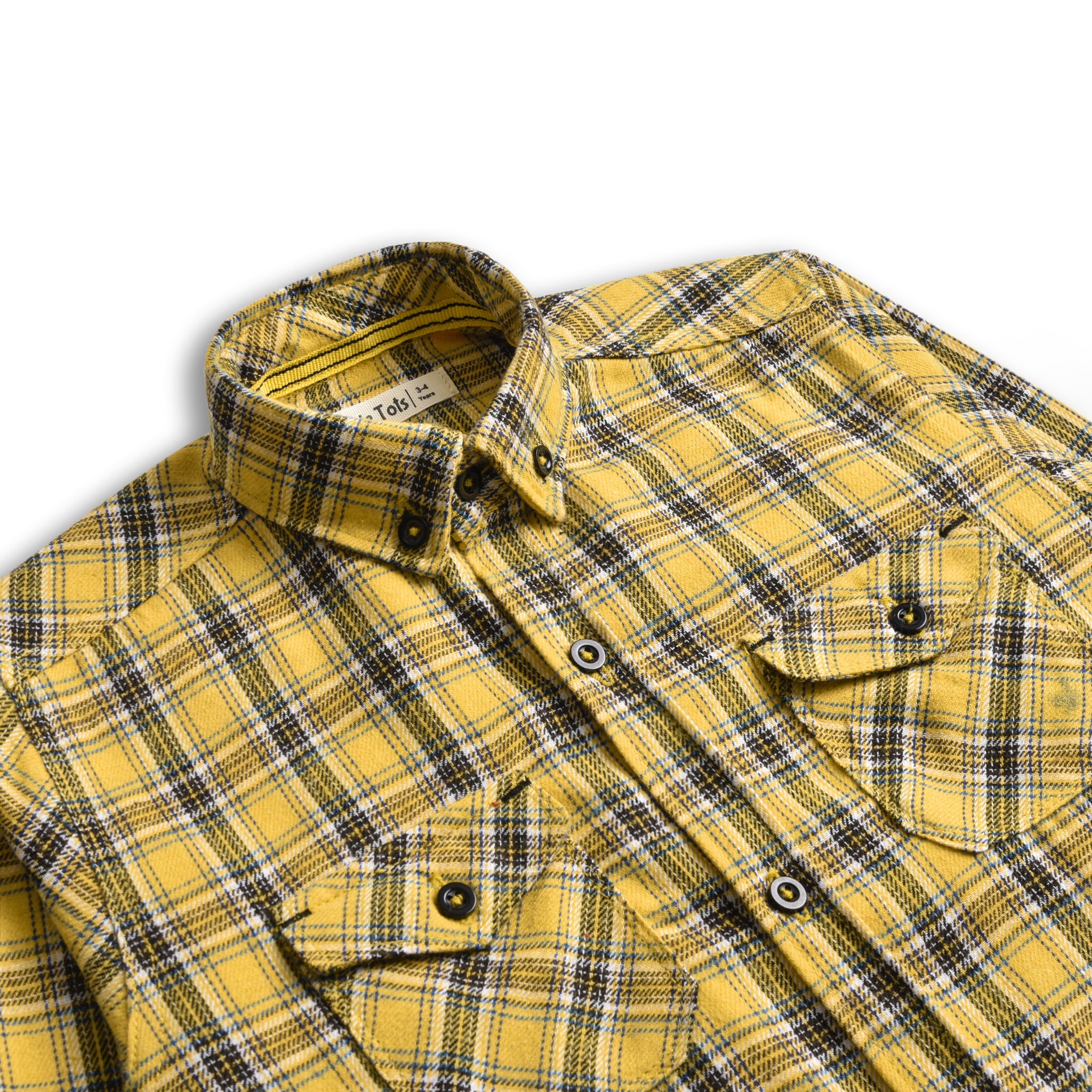 Mustard Flannel Plaided Shirt