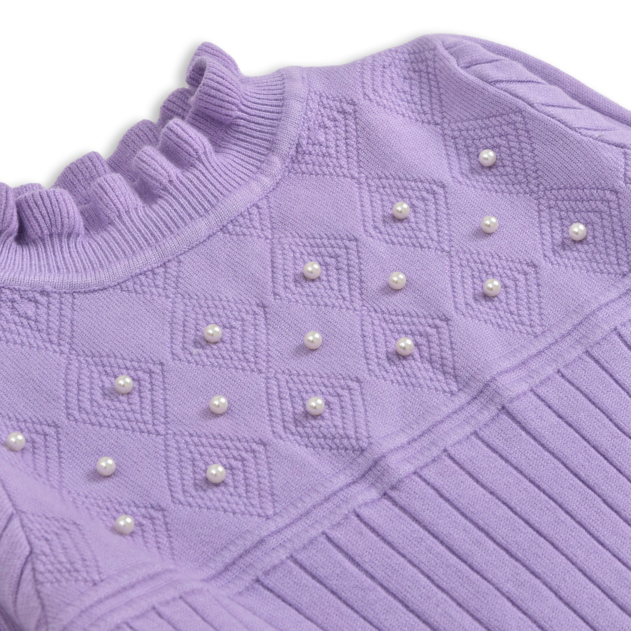 Lilac Mock Neck Sweater