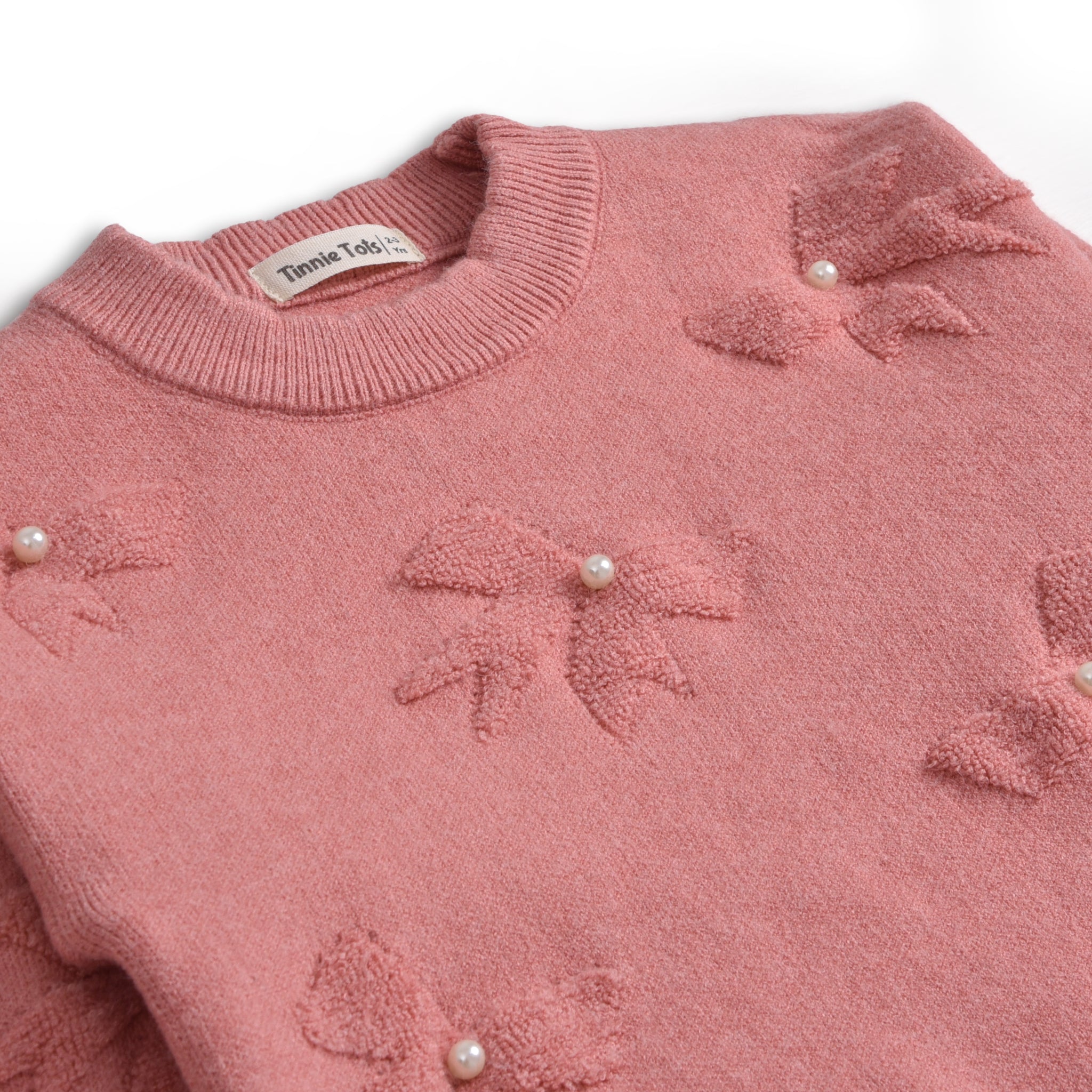 Rouge Pink Embellished Sweater